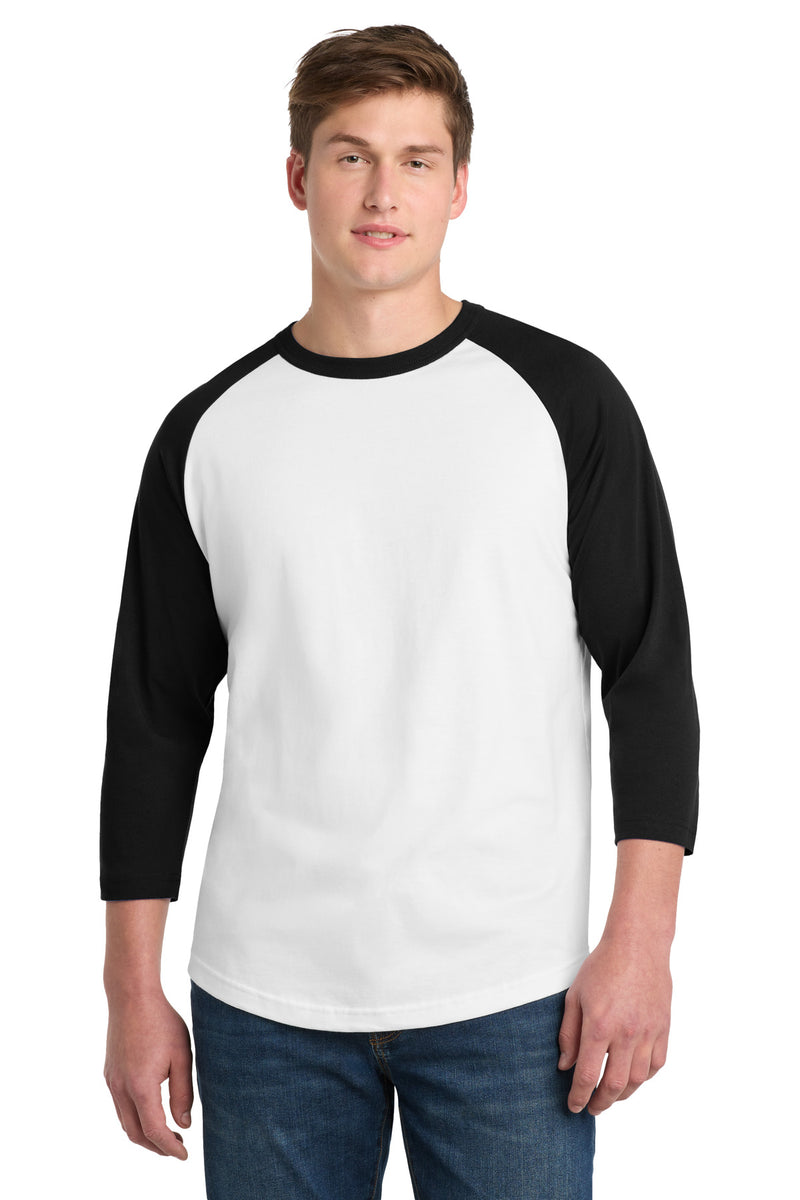 Sport-Tek Colorblock Raglan Jersey - White/ Black