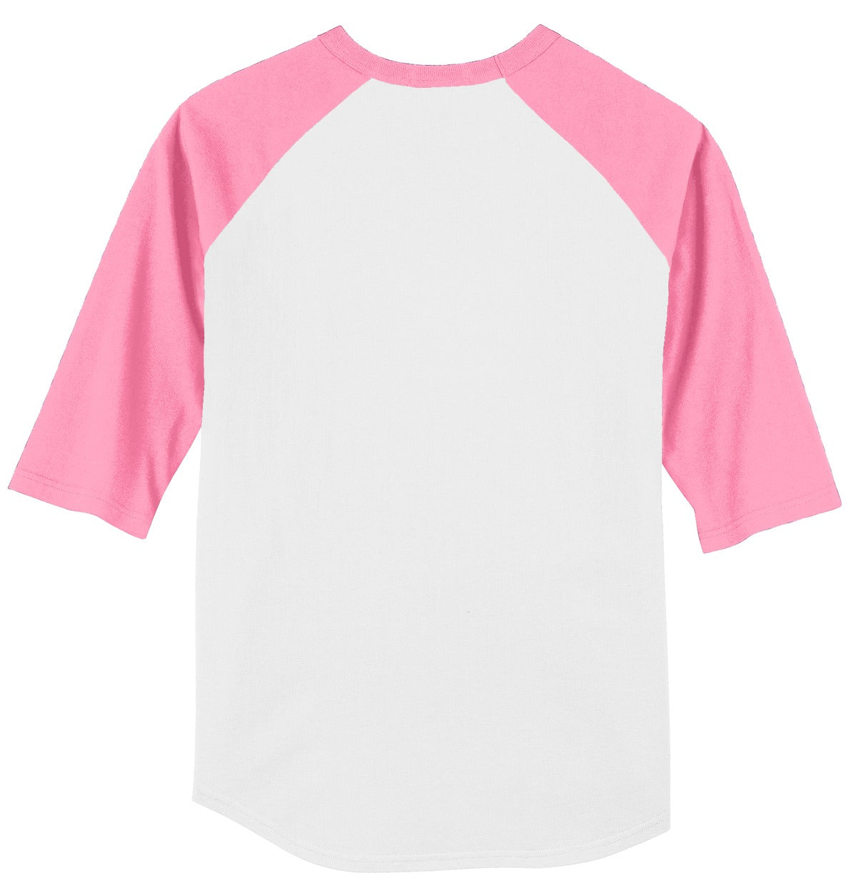 Sport-Tek Colorblock Raglan Jersey - White/ Bright Pink