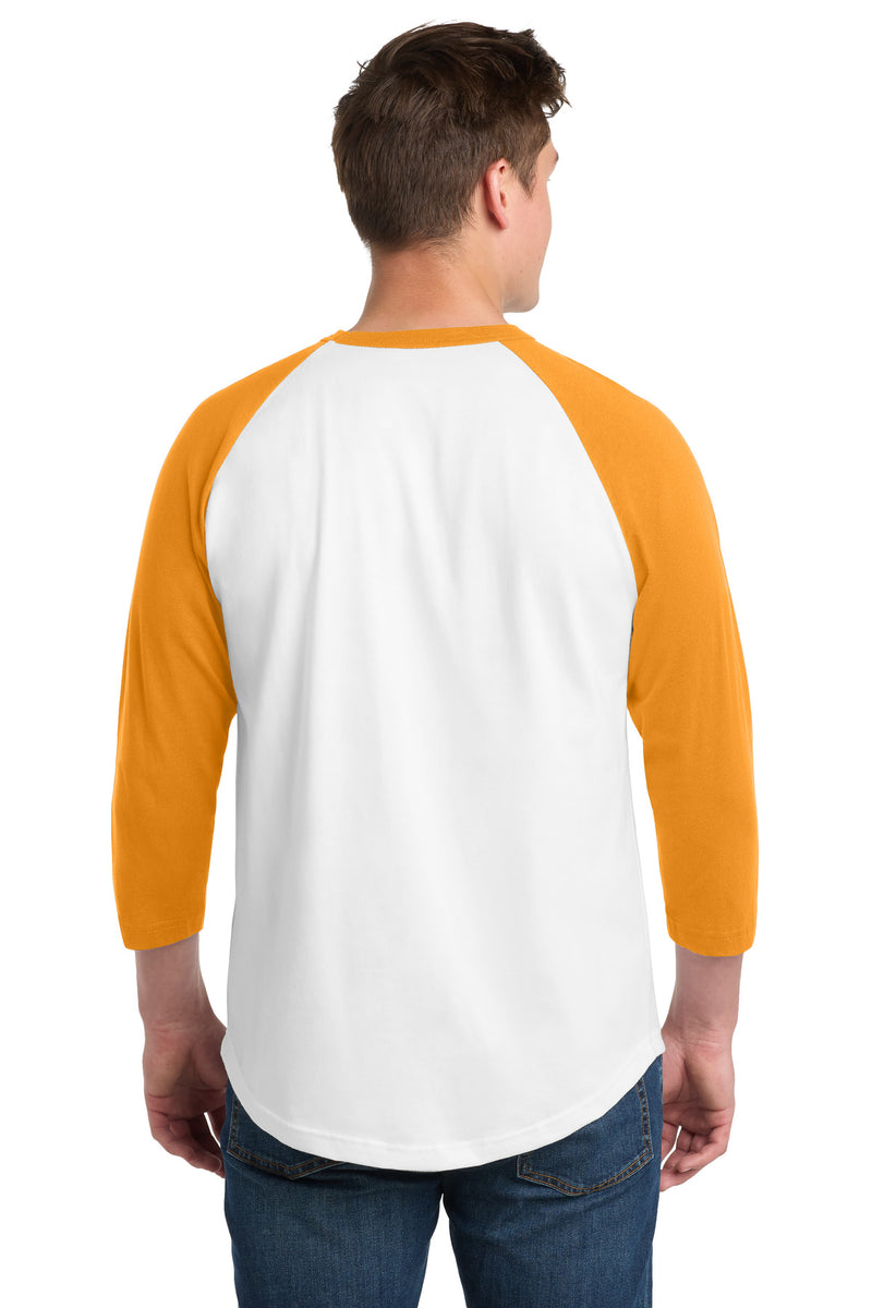 Sport-Tek Colorblock Raglan Jersey - White/ Gold