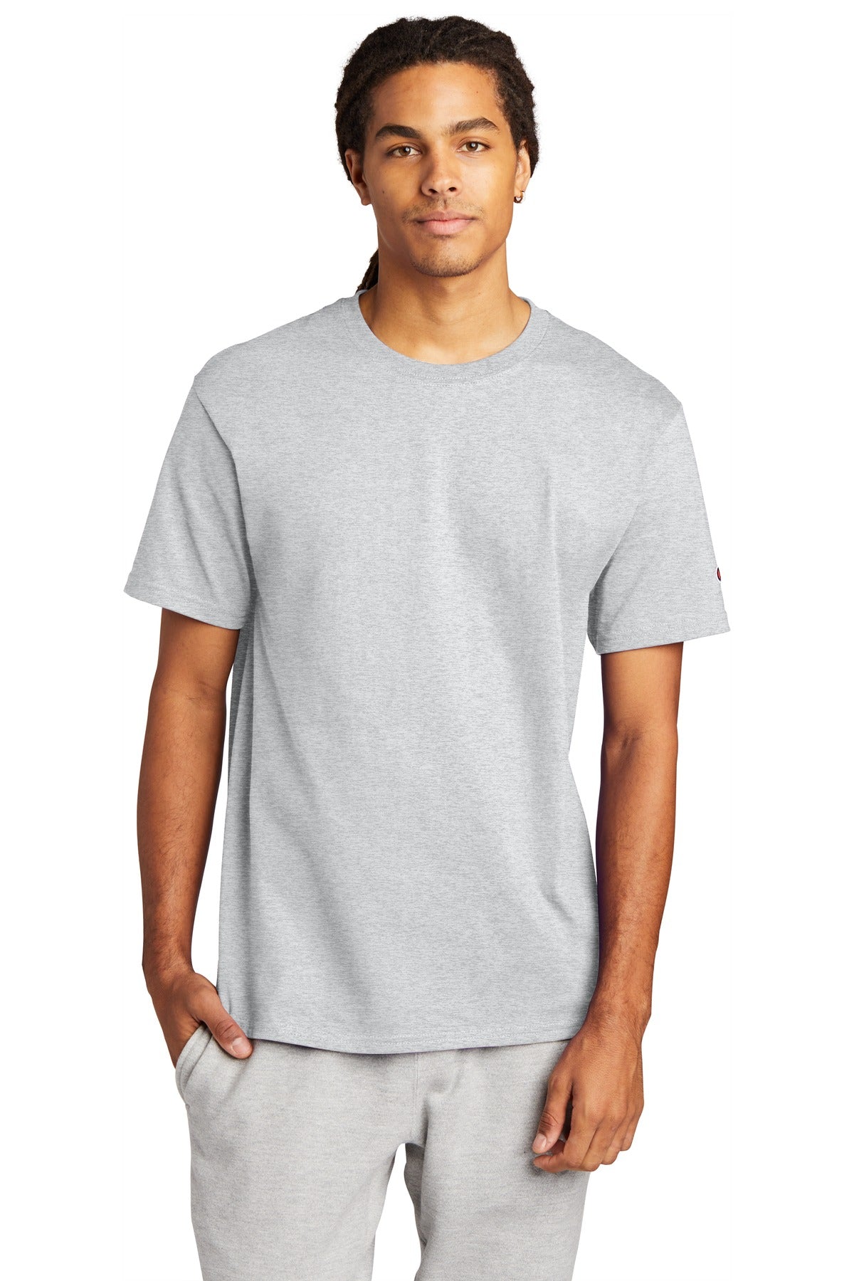 Champion   Heritage 6-Oz. Jersey Tee - Ash