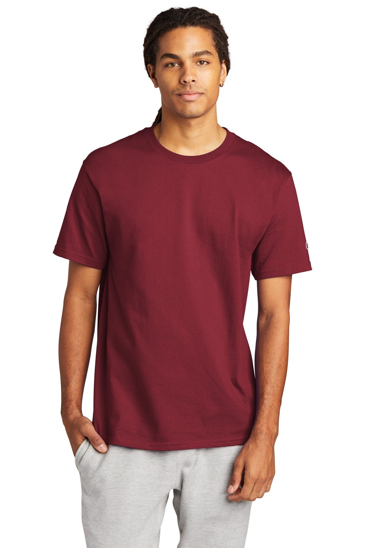 Champion   Heritage 6-Oz. Jersey Tee - Cardinal