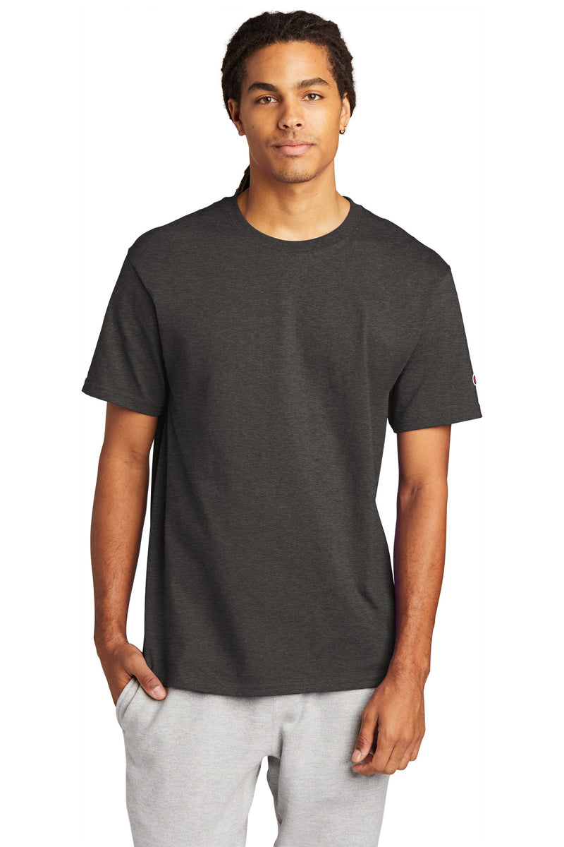 Champion   Heritage 6-Oz. Jersey Tee - Charcoal Heather