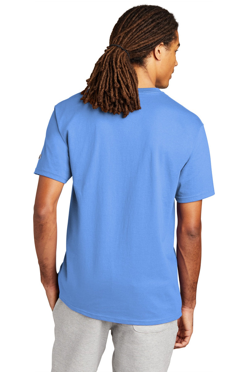 Champion   Heritage 6-Oz. Jersey Tee - Light Blue