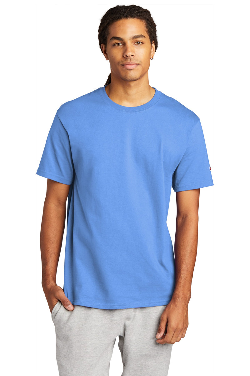 Champion   Heritage 6-Oz. Jersey Tee - Light Blue