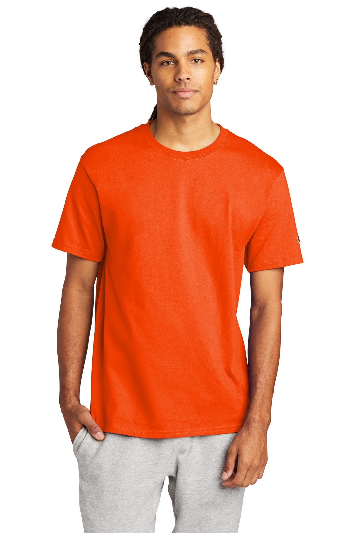 Champion   Heritage 6-Oz. Jersey Tee - Orange