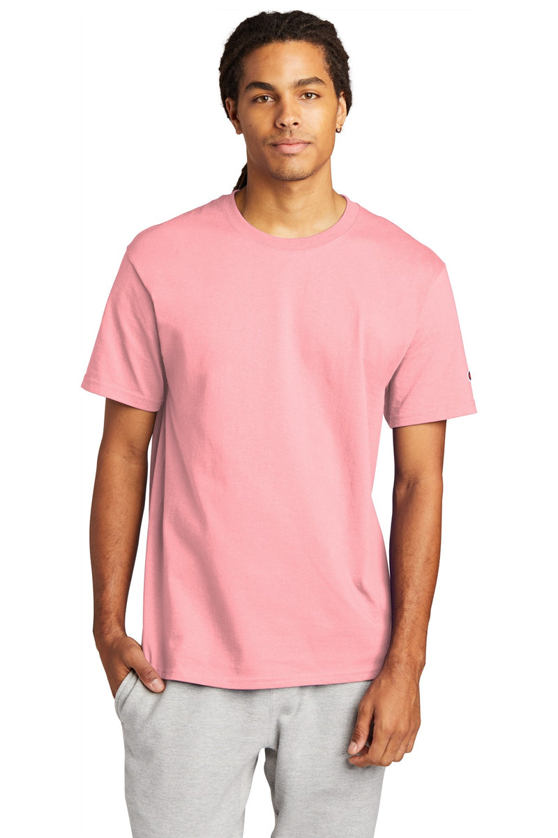 Champion   Heritage 6-Oz. Jersey Tee - Pink Candy