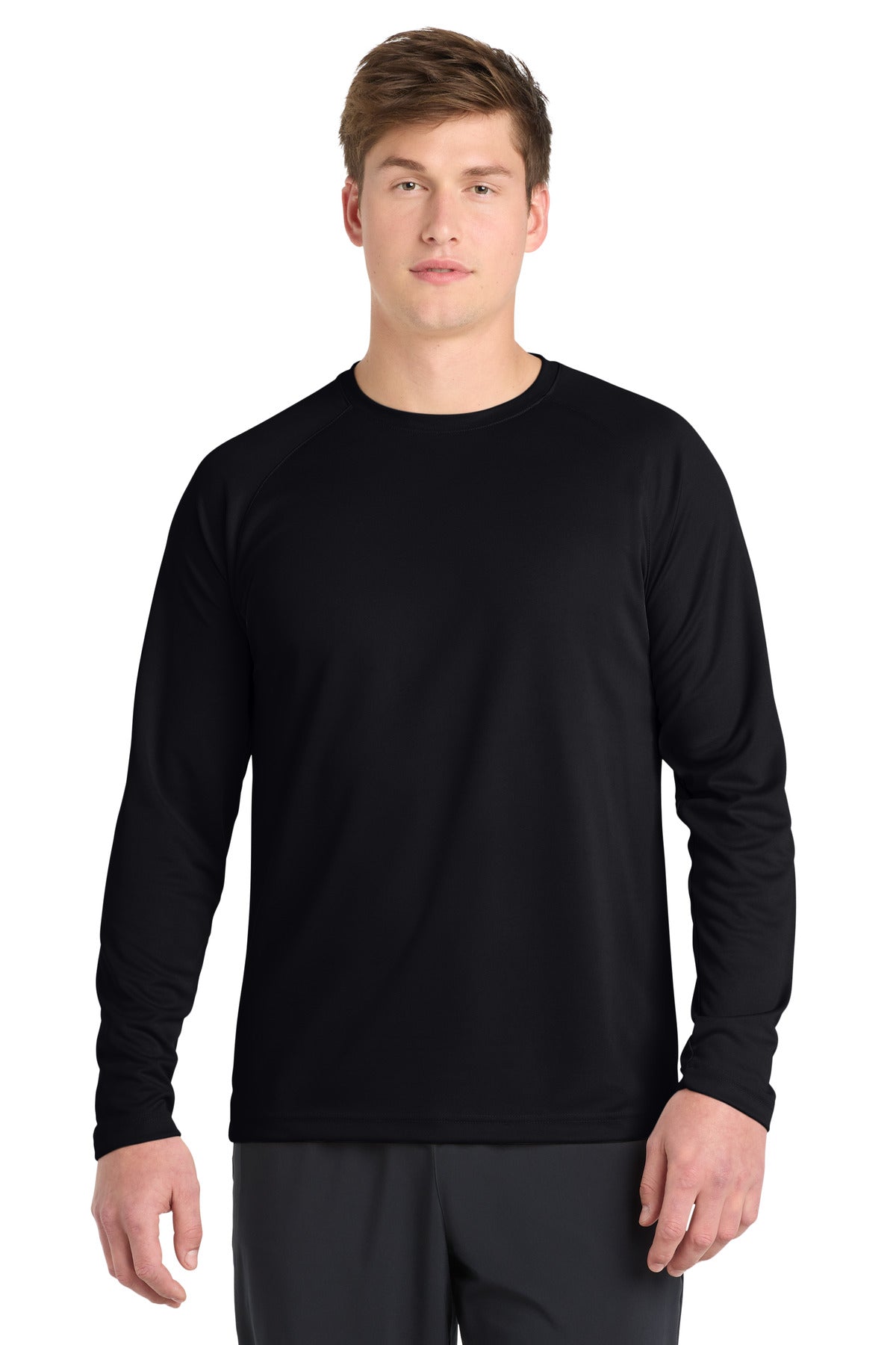 Sport-Tek Dry Zone Long Sleeve Raglan T-Shirt - Black