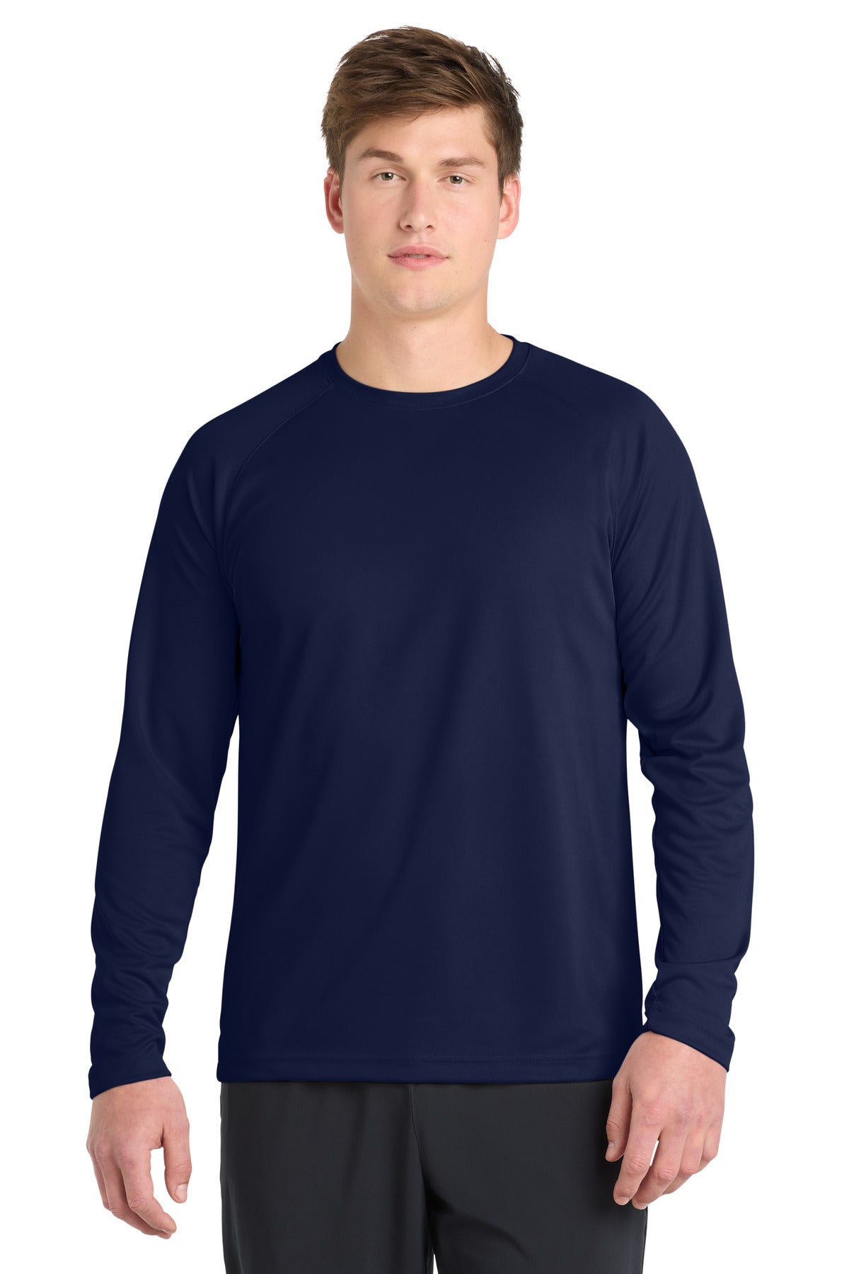 Sport-Tek Dry Zone Long Sleeve Raglan T-Shirt - True Navy