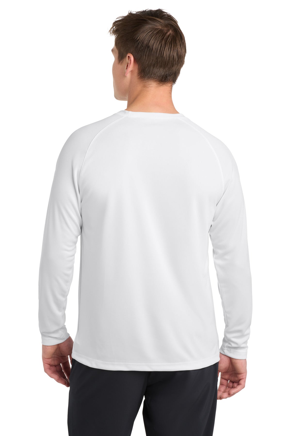 Sport-Tek Dry Zone Long Sleeve Raglan T-Shirt - White
