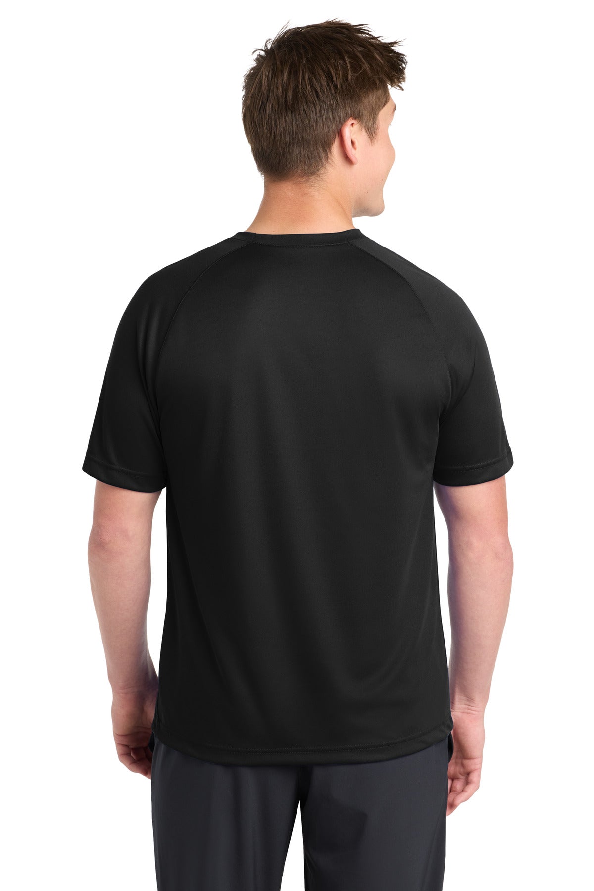 Sport-Tek Dry Zone Short Sleeve Raglan T-Shirt - Black