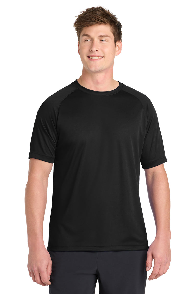 Sport-Tek Dry Zone Short Sleeve Raglan T-Shirt - Black