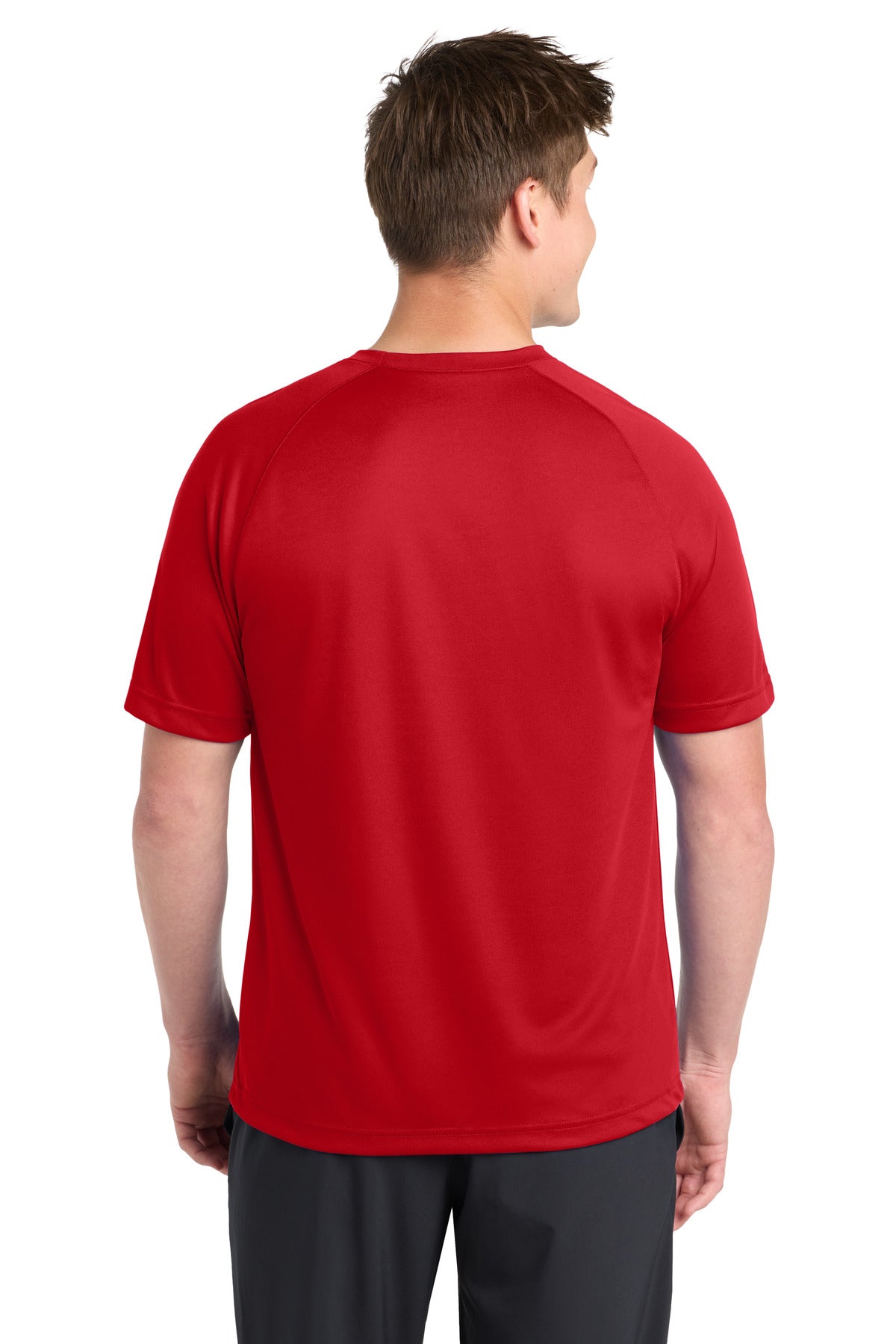 Sport-Tek Dry Zone Short Sleeve Raglan T-Shirt - True Red