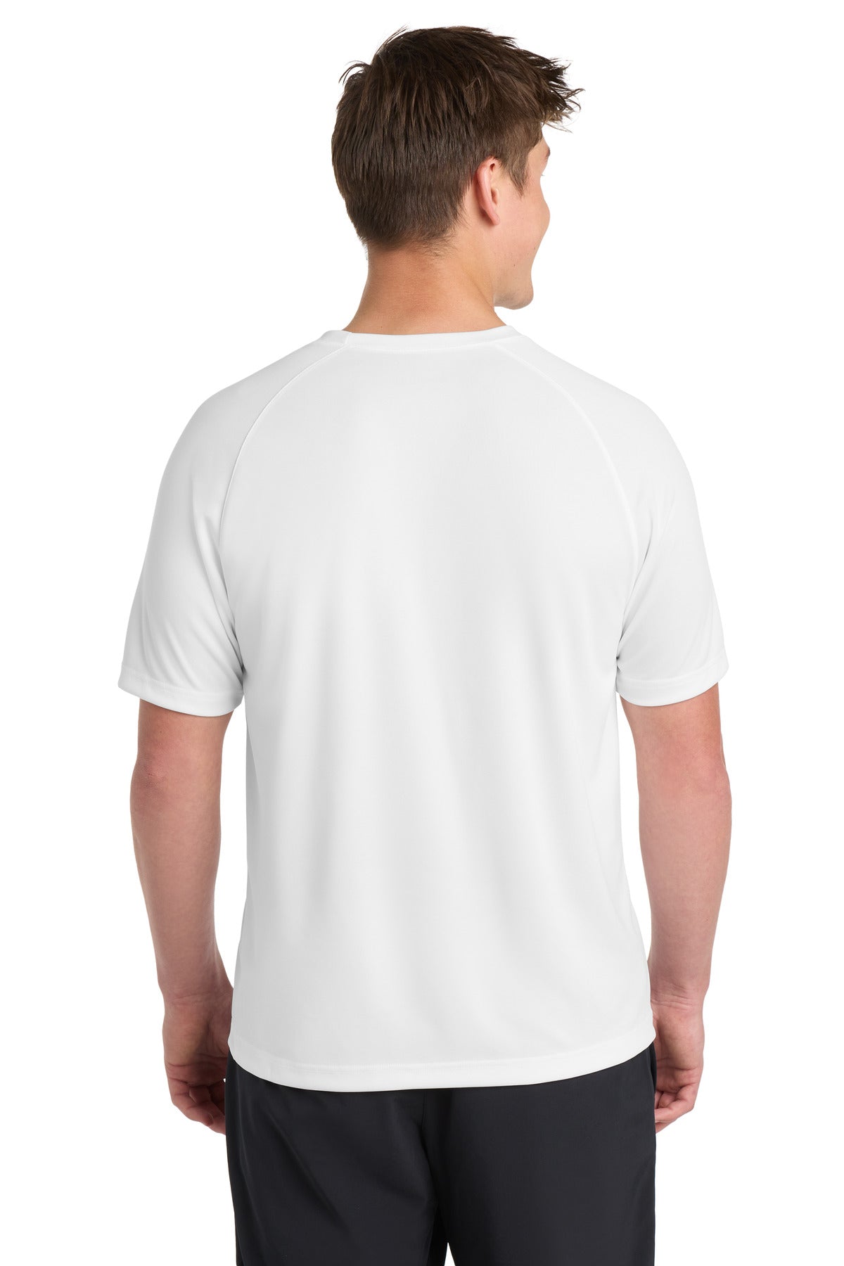 Sport-Tek Dry Zone Short Sleeve Raglan T-Shirt - White
