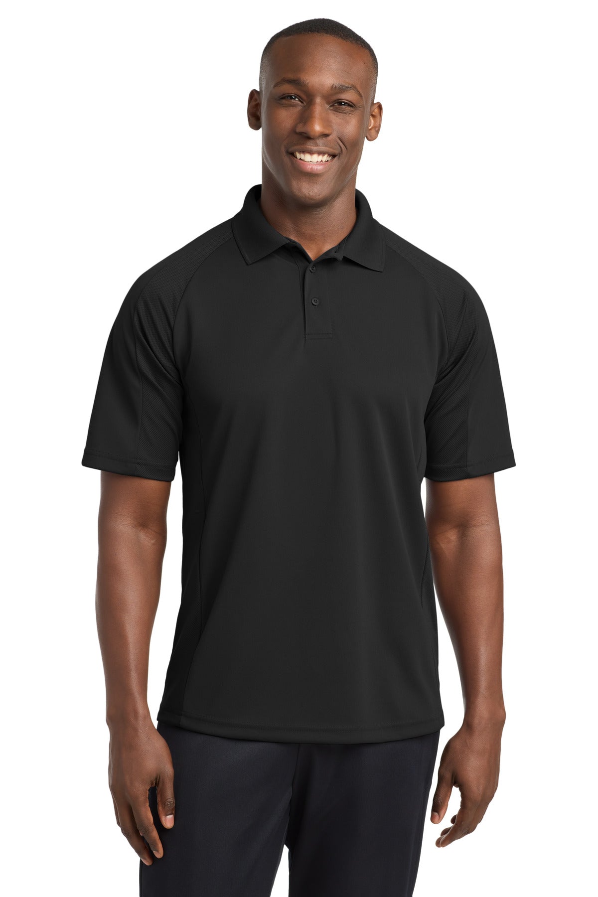 Sport-Tek Dri-Mesh Pro Polo - Black