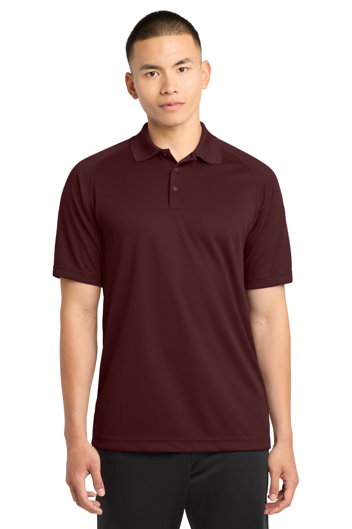 Sport-Tek Dry Zone Raglan Polo - Maroon
