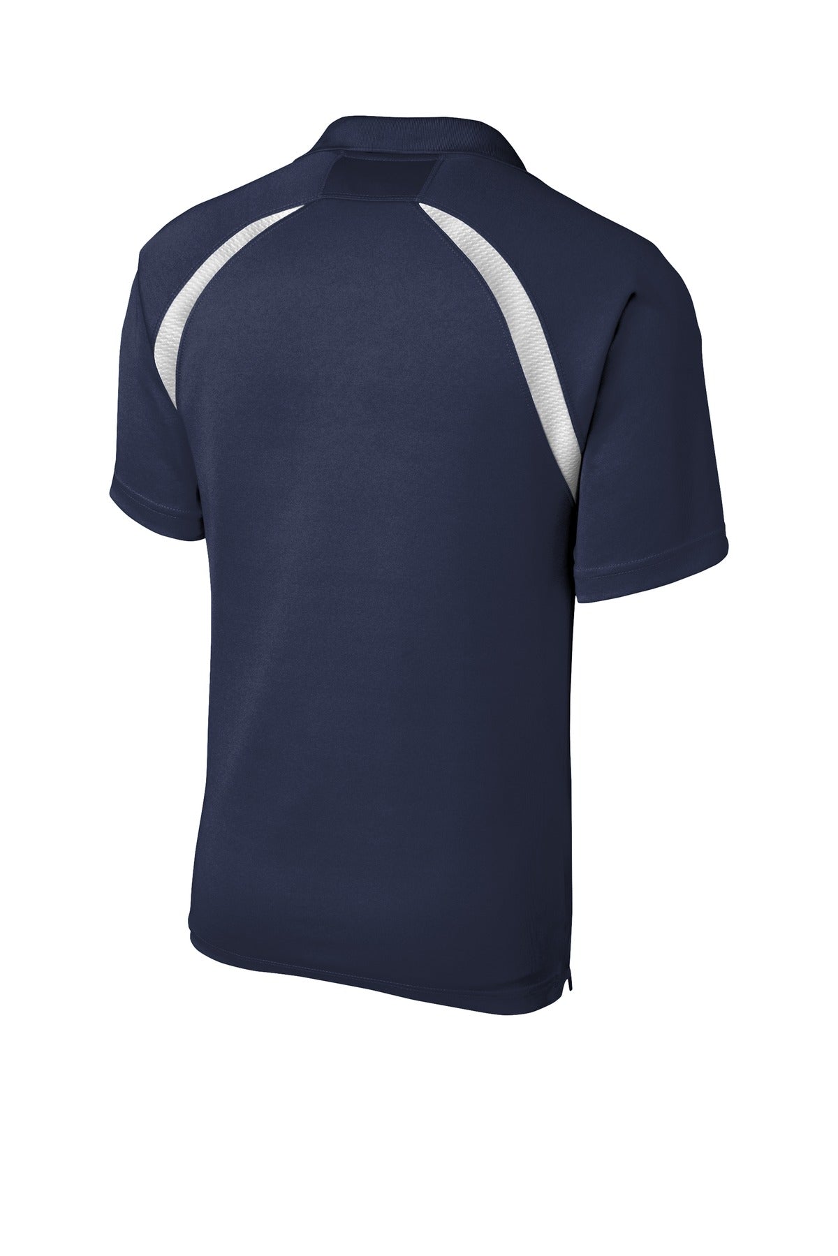 Sport-Tek Dry Zone Colorblock Raglan Polo - True Navy/ White