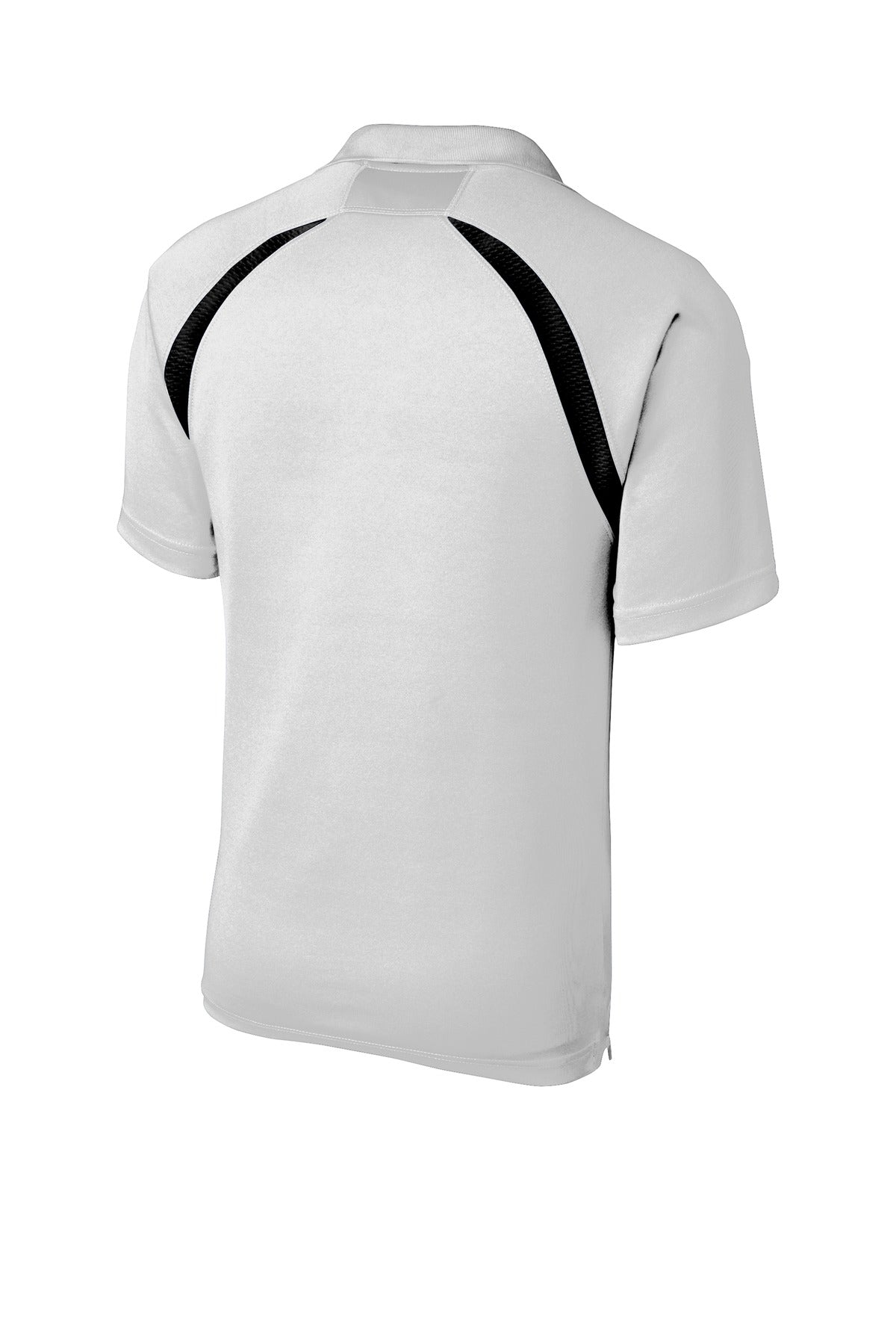 Sport-Tek Dry Zone Colorblock Raglan Polo - White/ Black