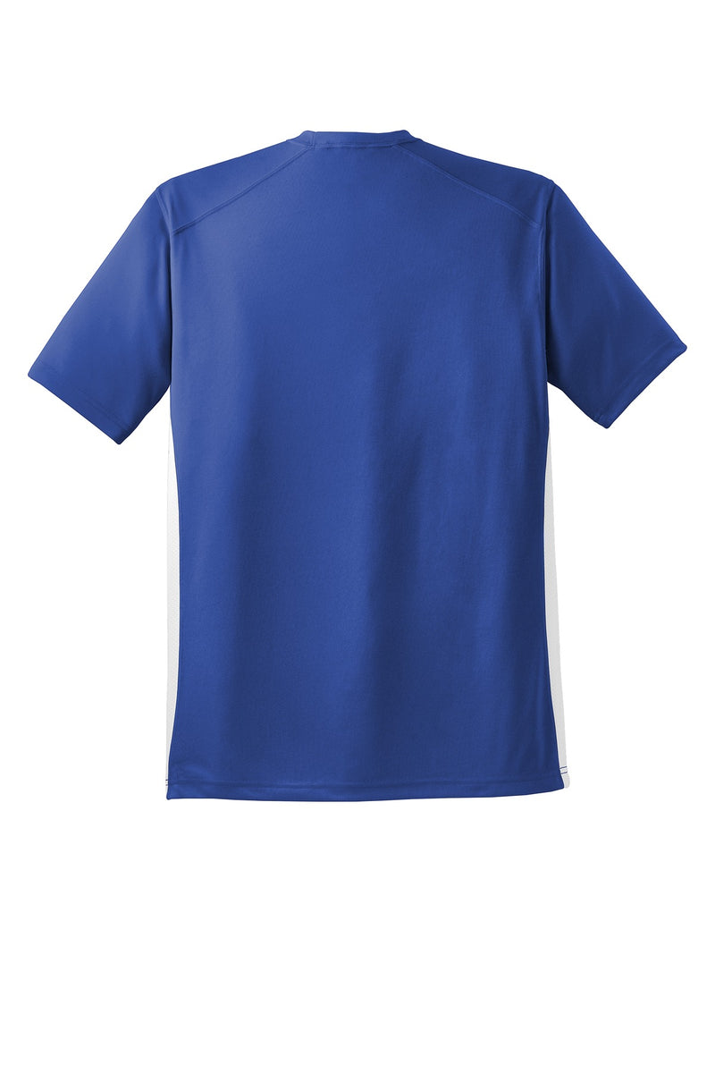 Sport-Tek Dry Zone Colorblock Crew - True Royal/ White