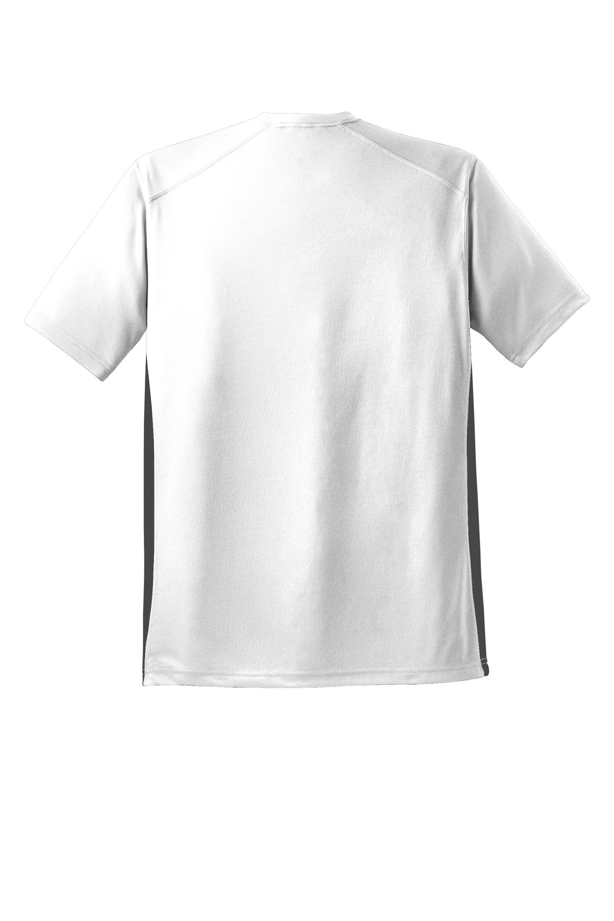 Sport-Tek Dry Zone Colorblock Crew - White/ Black