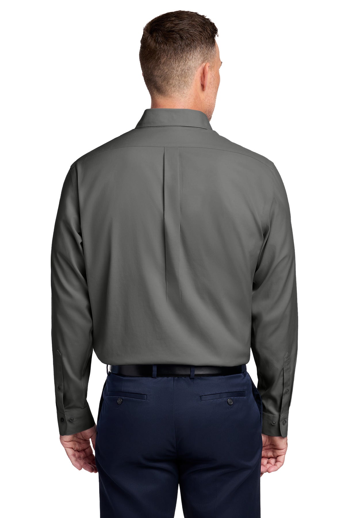 Brooks Brothers Tall Wrinkle-Free Stretch Pinpoint Shirt - Deep Black