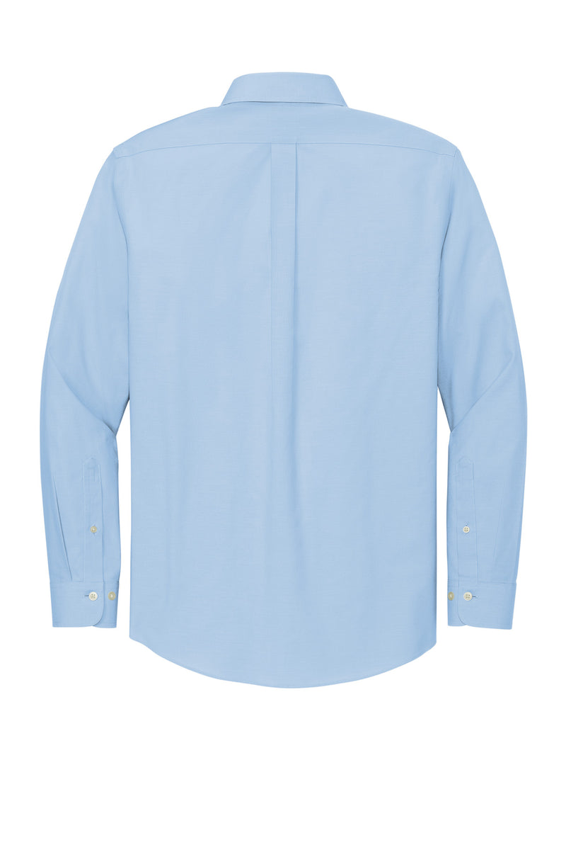 Brooks Brothers Tall Wrinkle-Free Stretch Pinpoint Shirt - Newport Blue