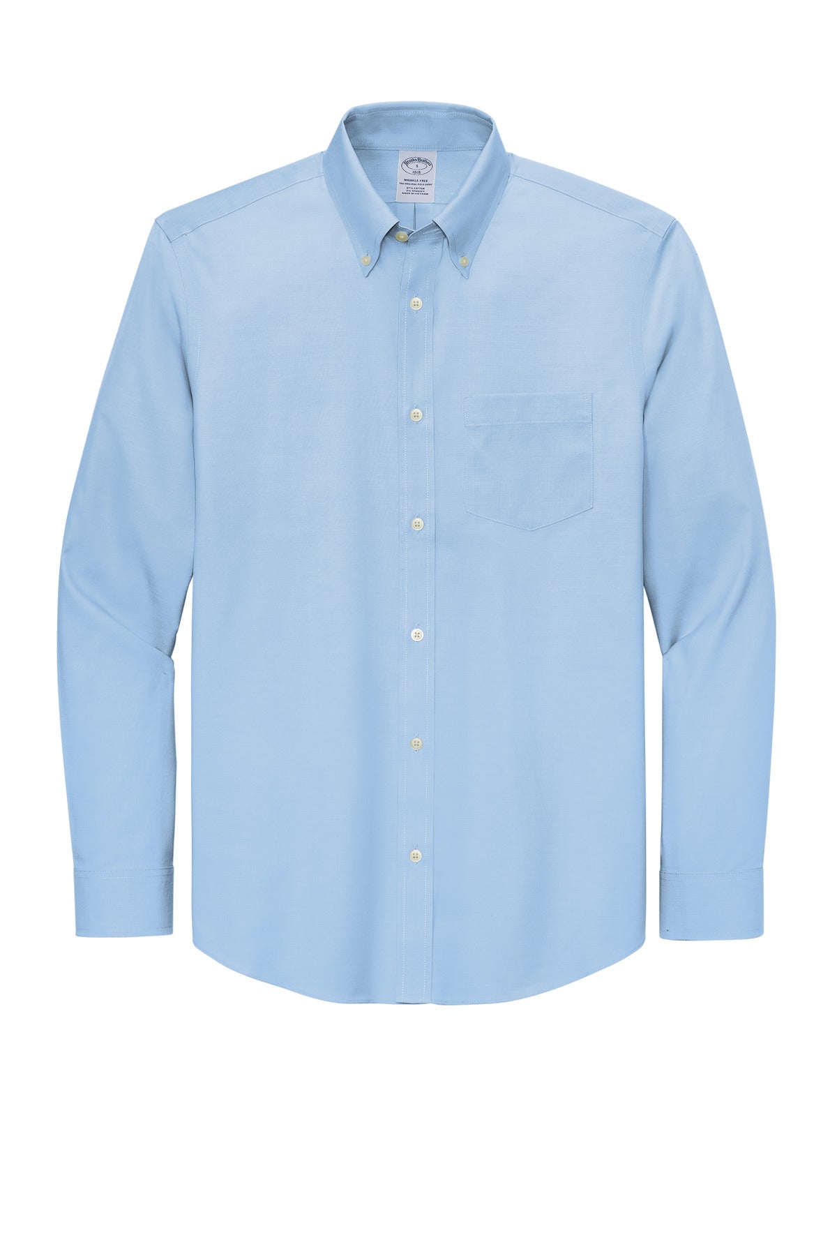 Brooks Brothers Tall Wrinkle-Free Stretch Pinpoint Shirt - Newport Blue