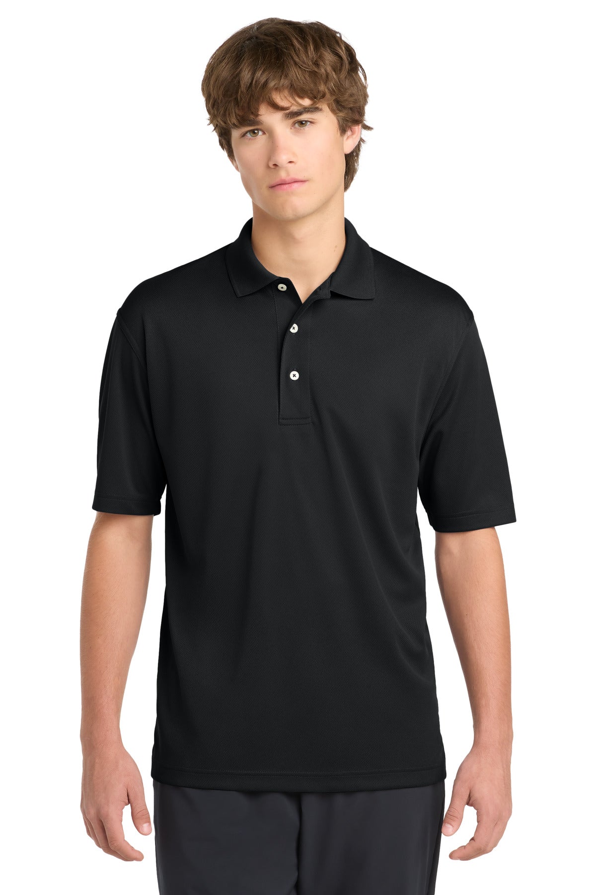 Sport-Tek Tall Dri-Mesh Polo - Black