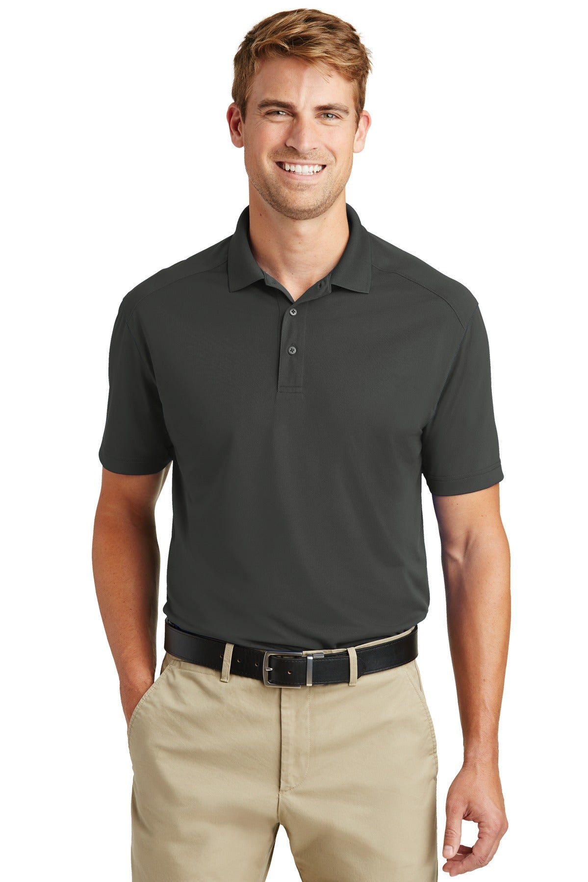 CornerStone  Tall Select Lightweight Snag-Proof Polo - Charcoal