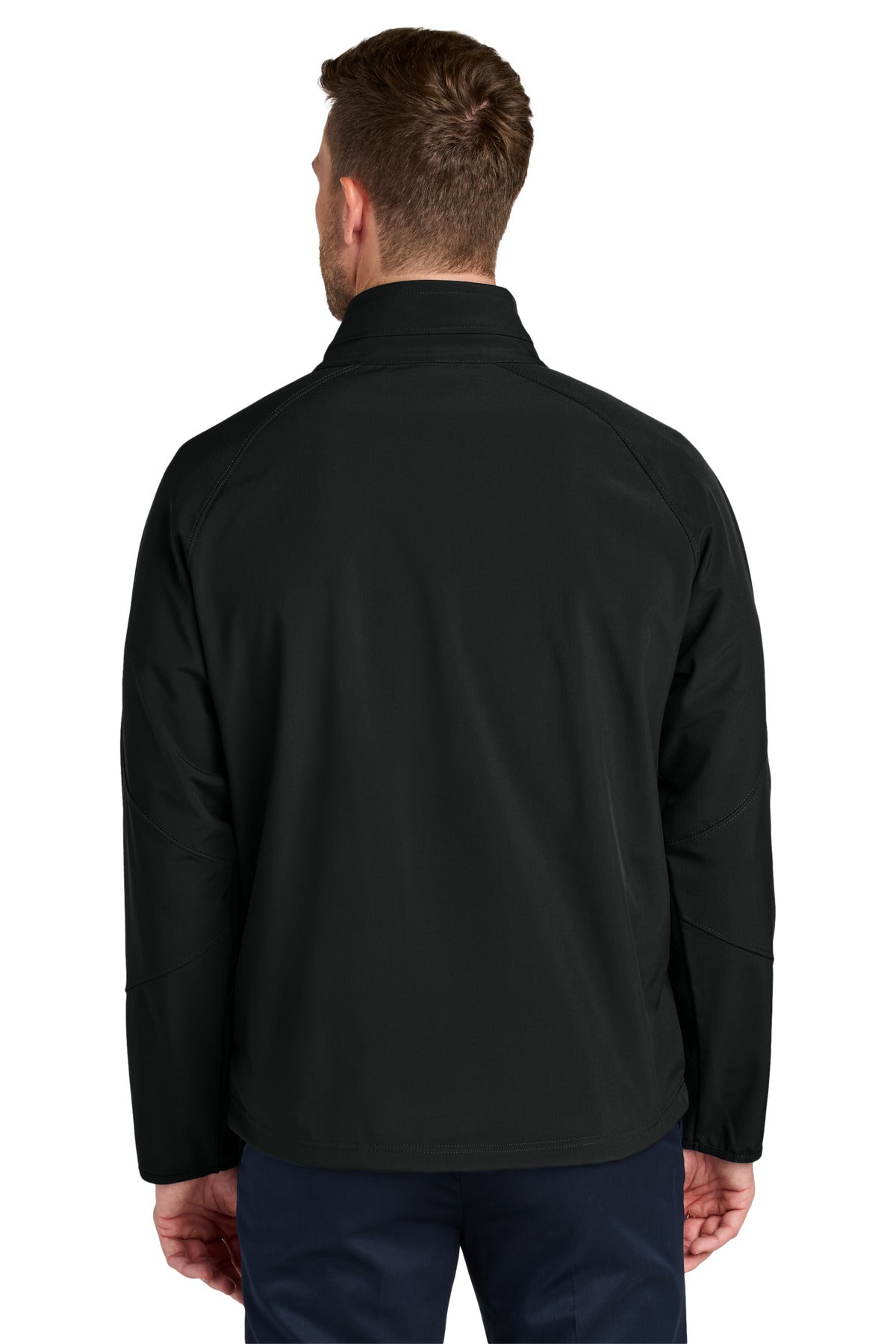 Port Authority Tall Textured Soft Shell Jacket - Black