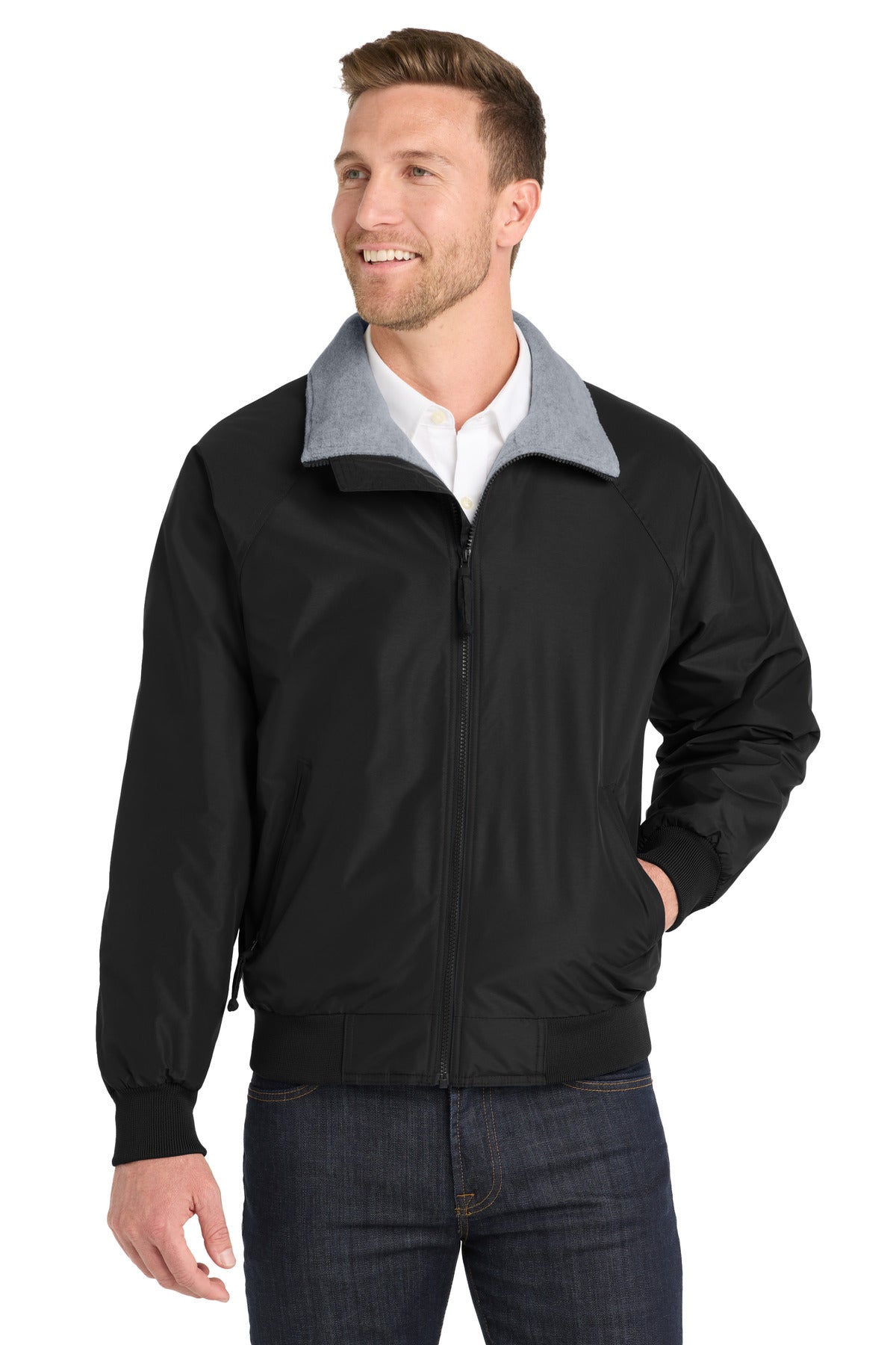 Port Authority Tall Challenger Jacket - True Black/ Grey