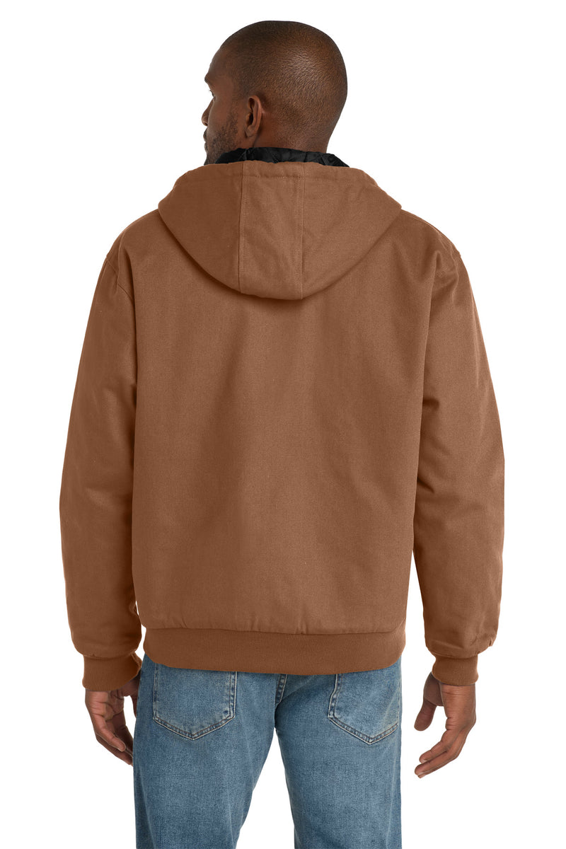 CornerStone Tall Duck Cloth Hooded Work Jacket - Duck Brown