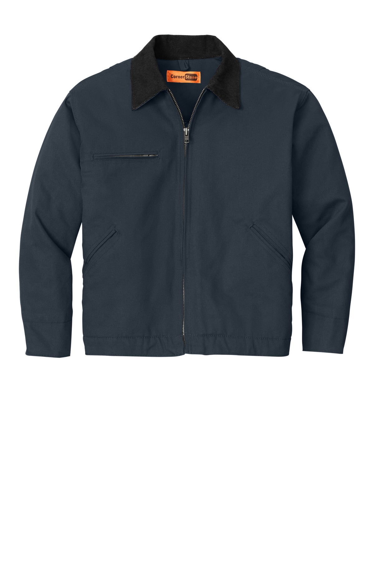 CornerStone Tall Duck Cloth Work Jacket - Navy/ Black