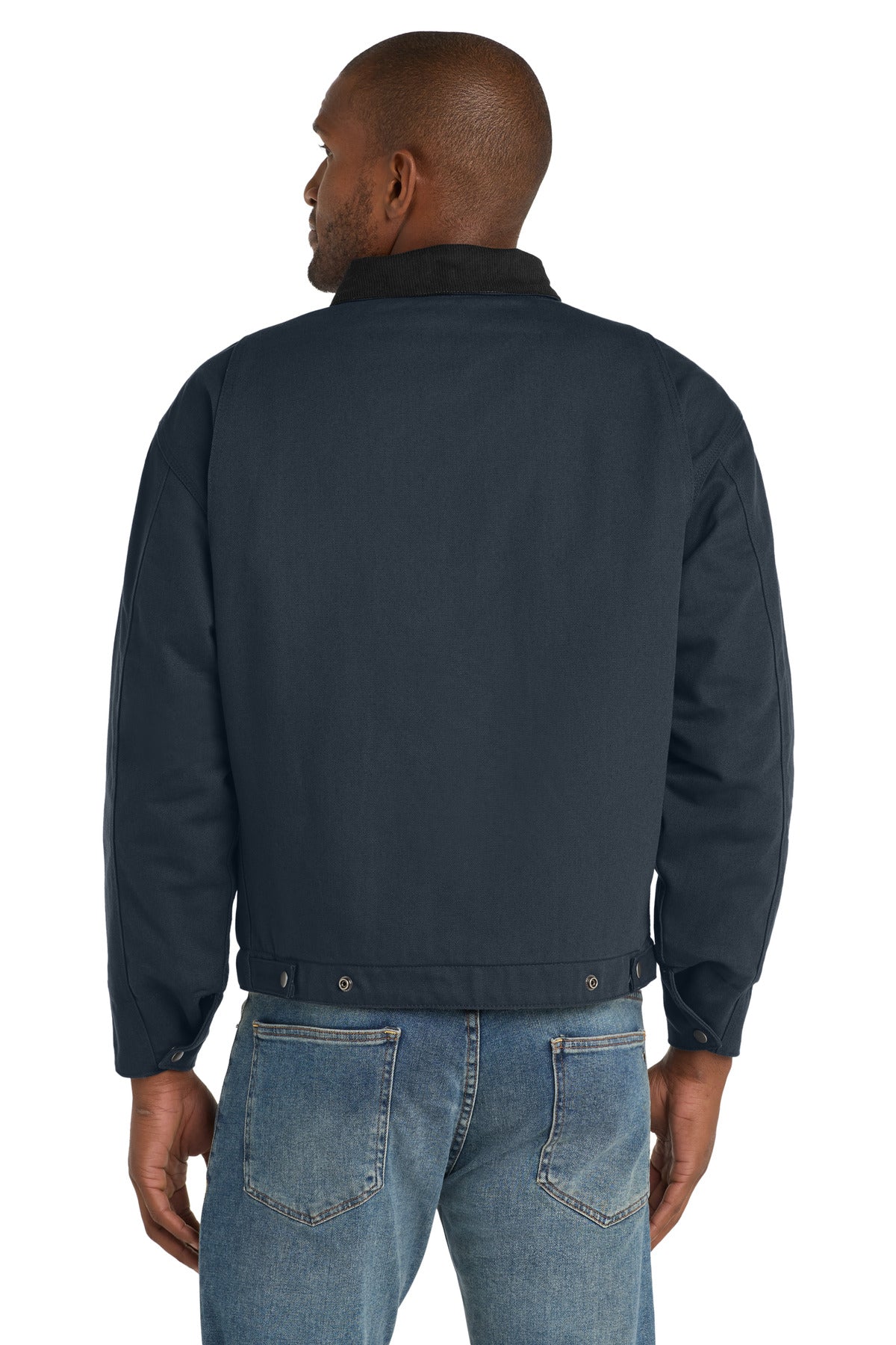 CornerStone Tall Duck Cloth Work Jacket - Navy/ Black