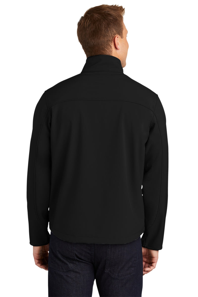 Port Authority Tall Glacier Soft Shell Jacket - Black/ Chrome