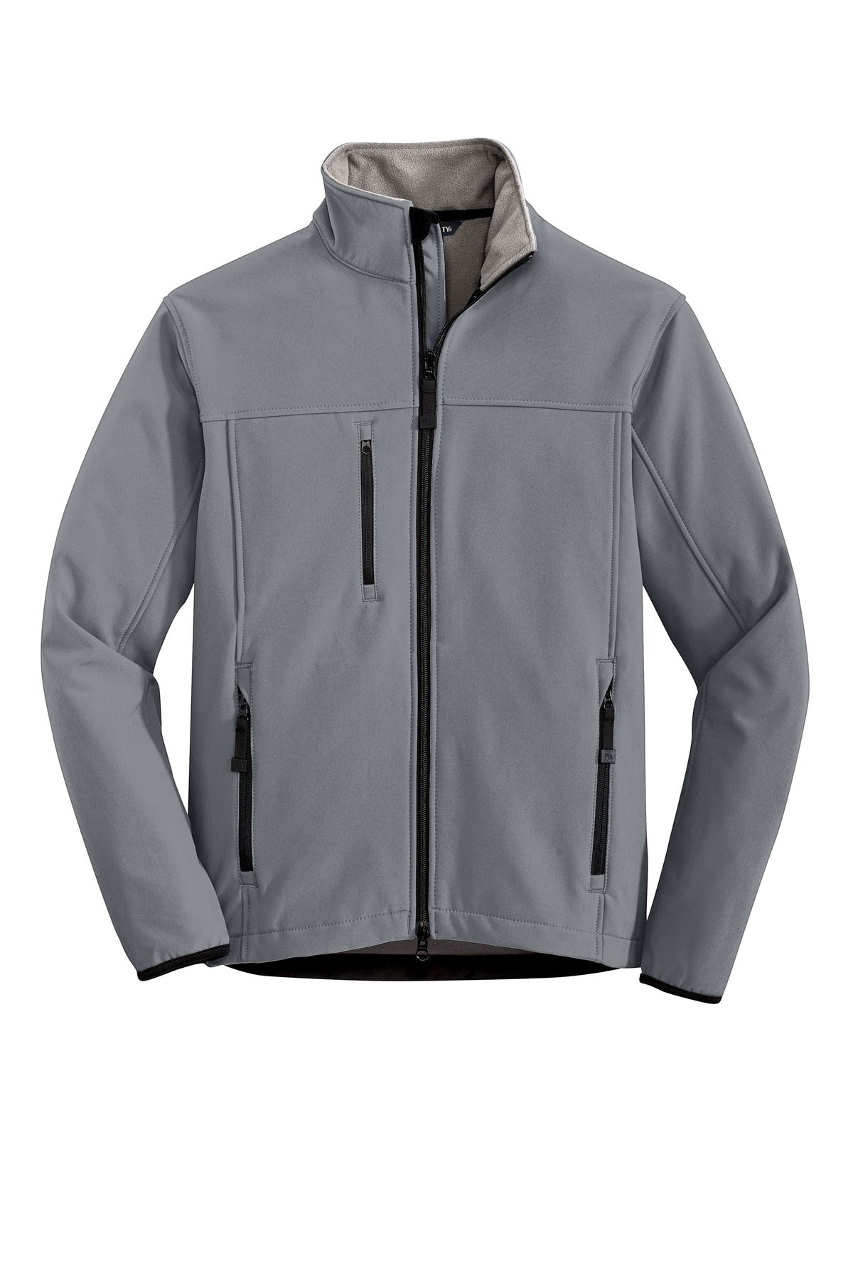 Port Authority Tall Glacier Soft Shell Jacket - Smoke Grey/ Chrome