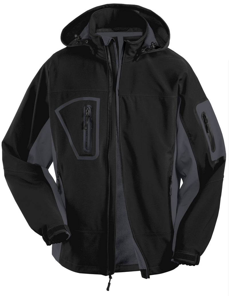 Port Authority Tall Waterproof Soft Shell Jacket - Black/ Graphite