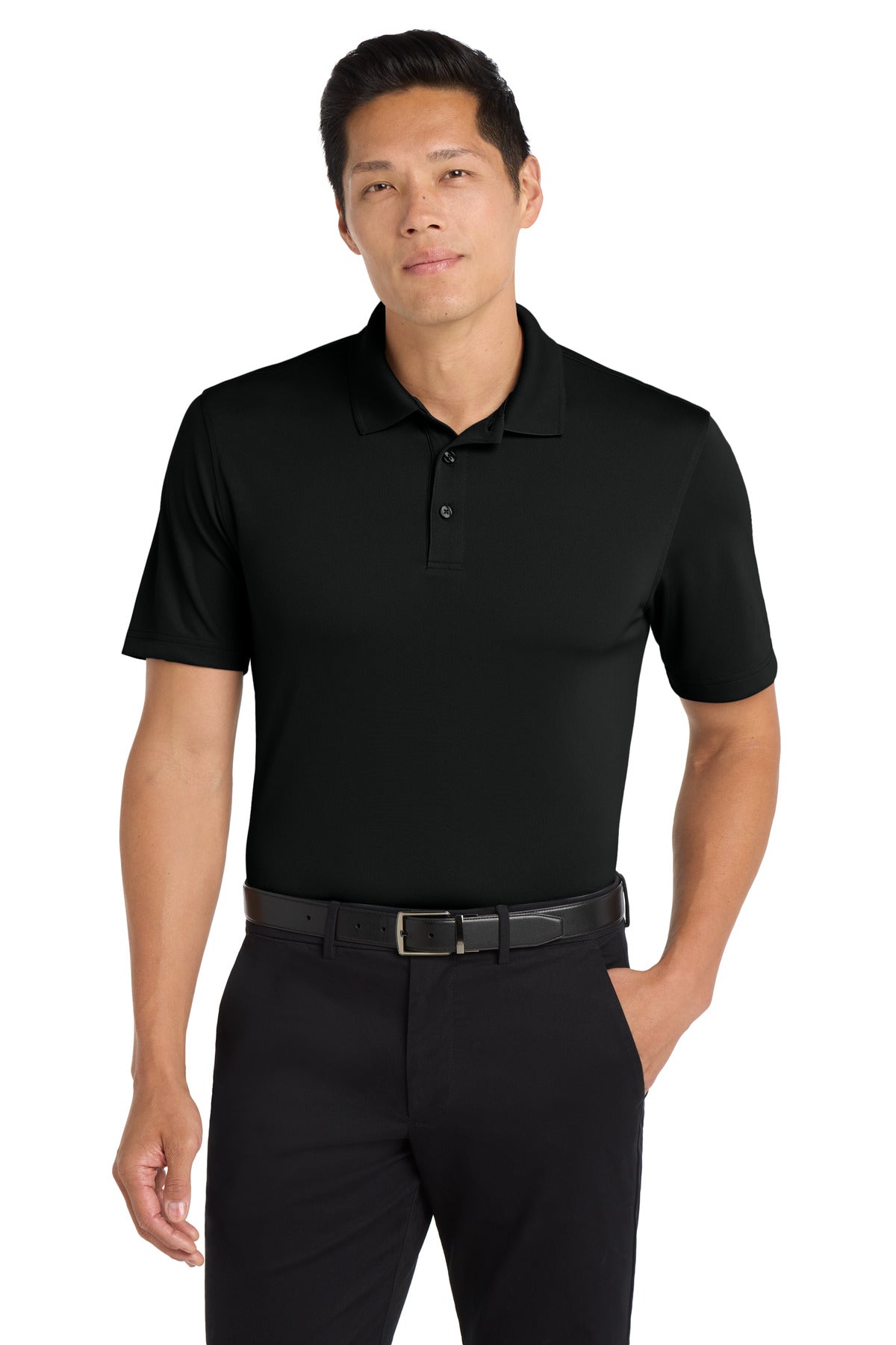 Port Authority Tall Dry Zone UV Micro-Mesh Polo - Deep Black