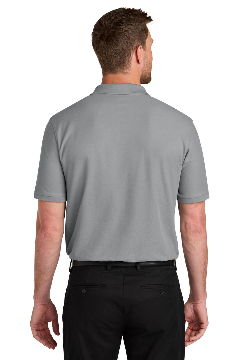 Port Authority Tall Wearever Signature Pique Pocket Polo - Gusty Grey