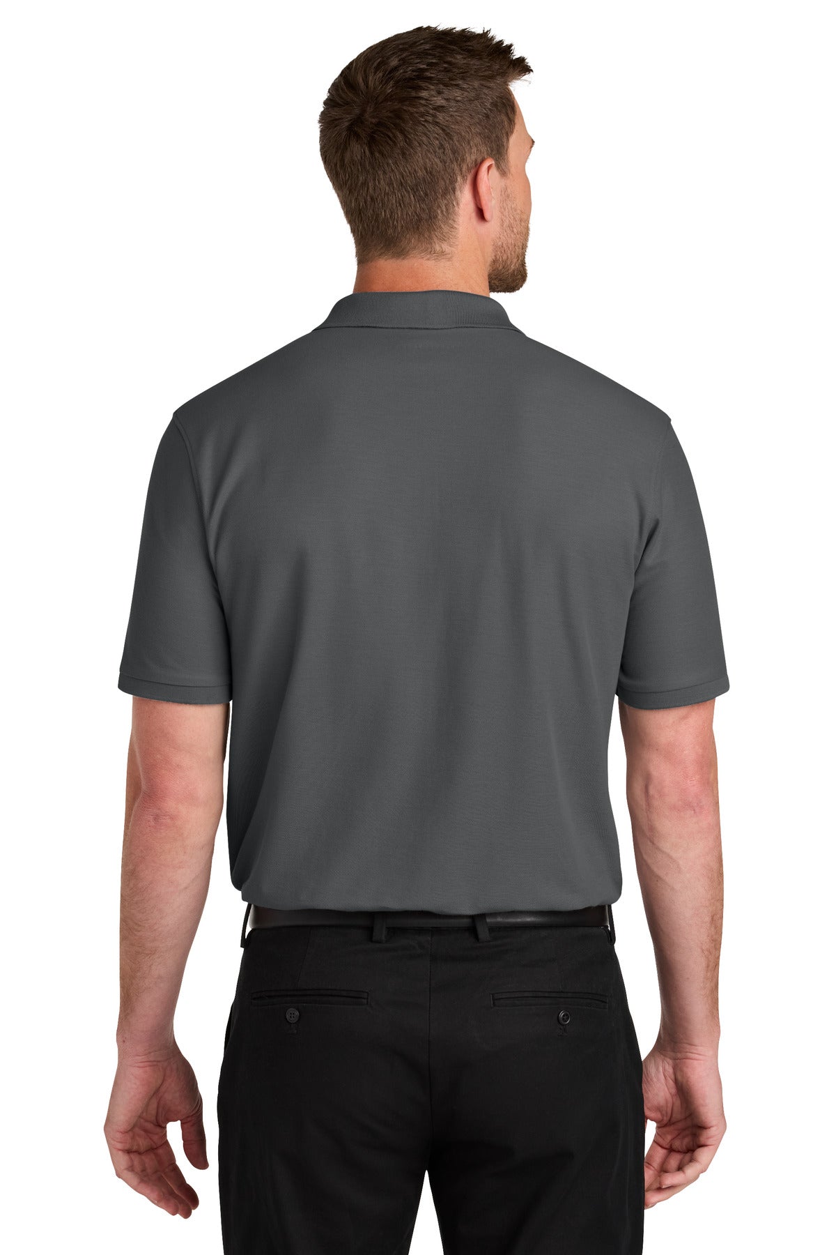 Port Authority Tall Wearever Signature Pique Pocket Polo - Storm Grey