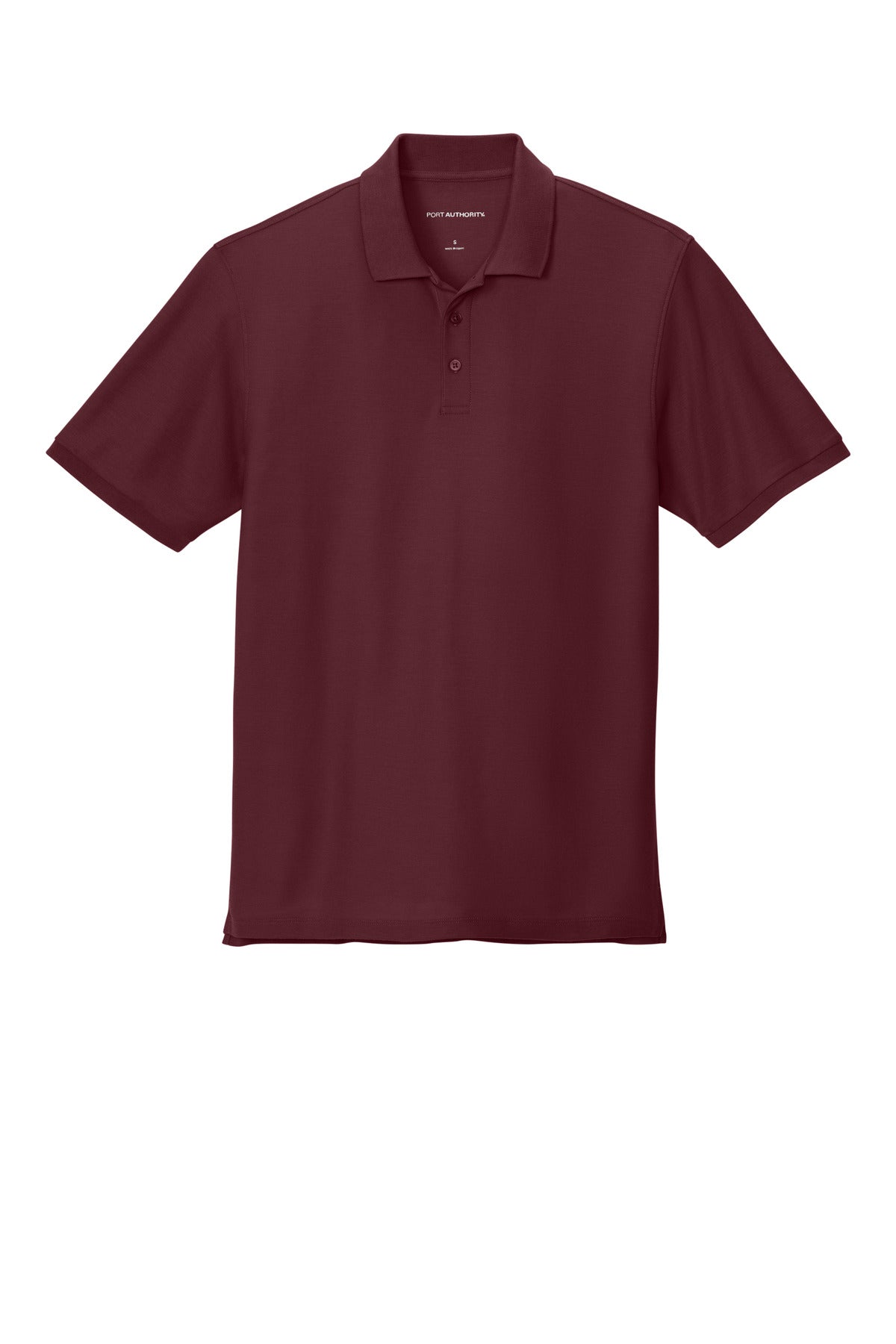 Port Authority Tall Wearever Signature Pique Polo - Burgundy