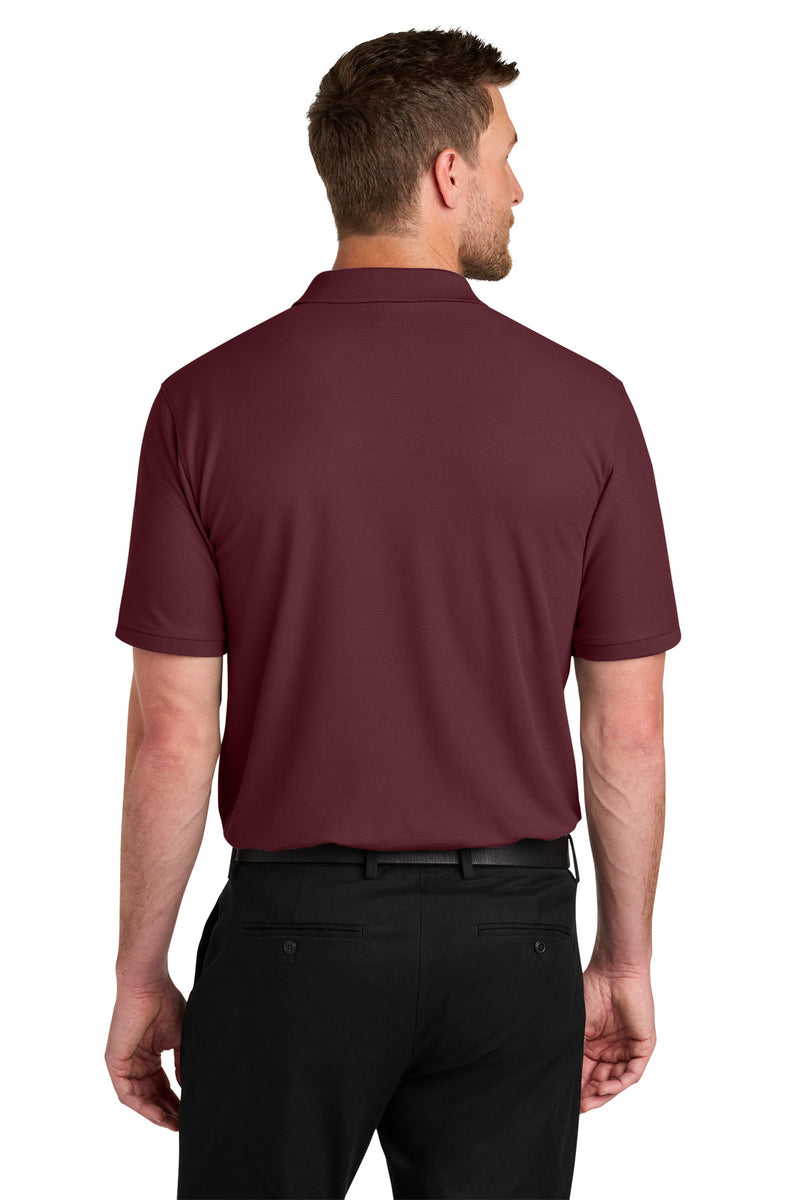 Port Authority Tall Wearever Signature Pique Polo - Burgundy
