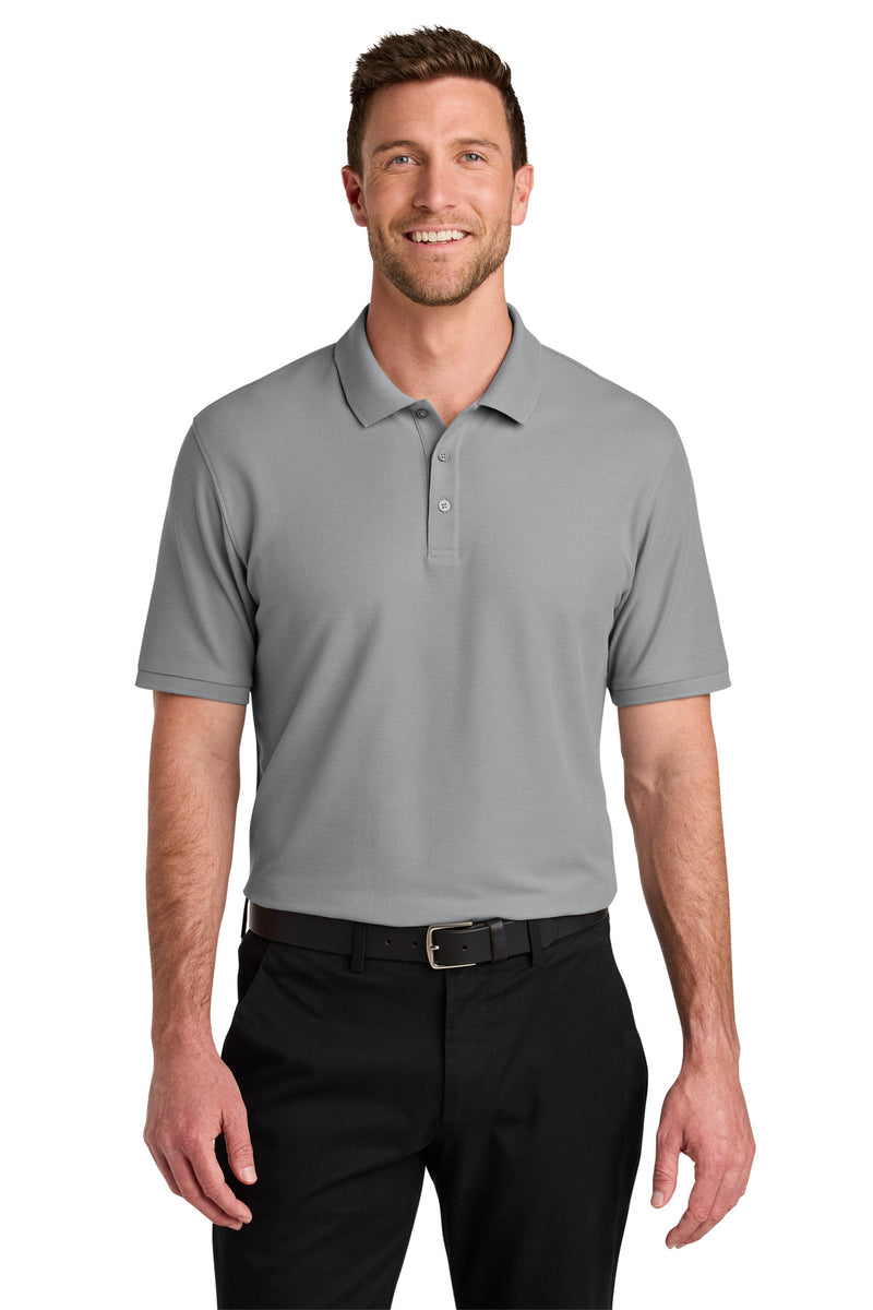 Port Authority Tall Wearever Signature Pique Polo - Gusty Grey