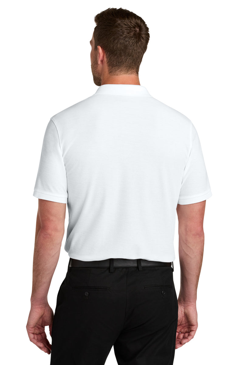 Port Authority Tall Wearever Signature Pique Polo - White