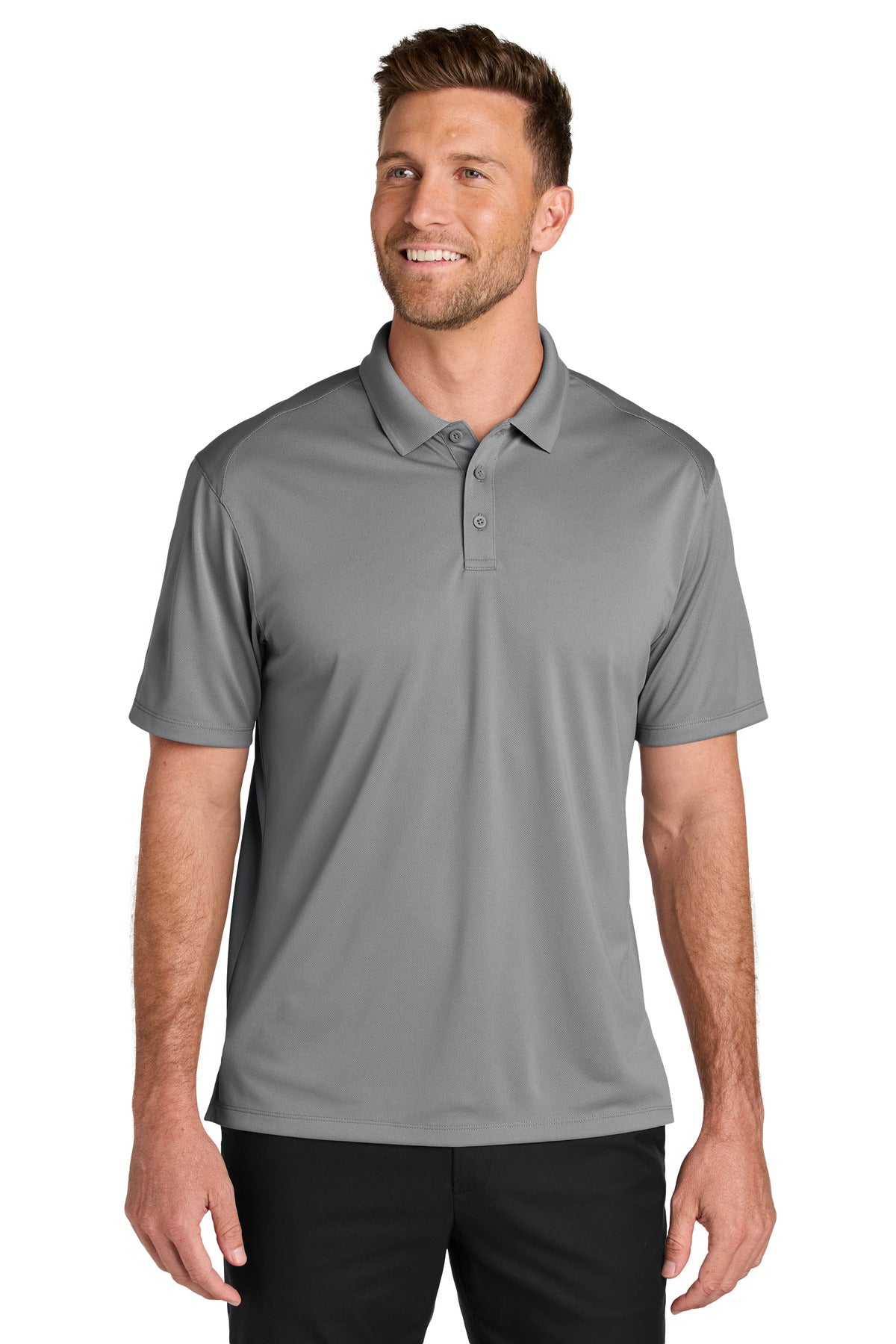 Port Authority Tall Wearever Performance Pique Polo - Gusty Grey