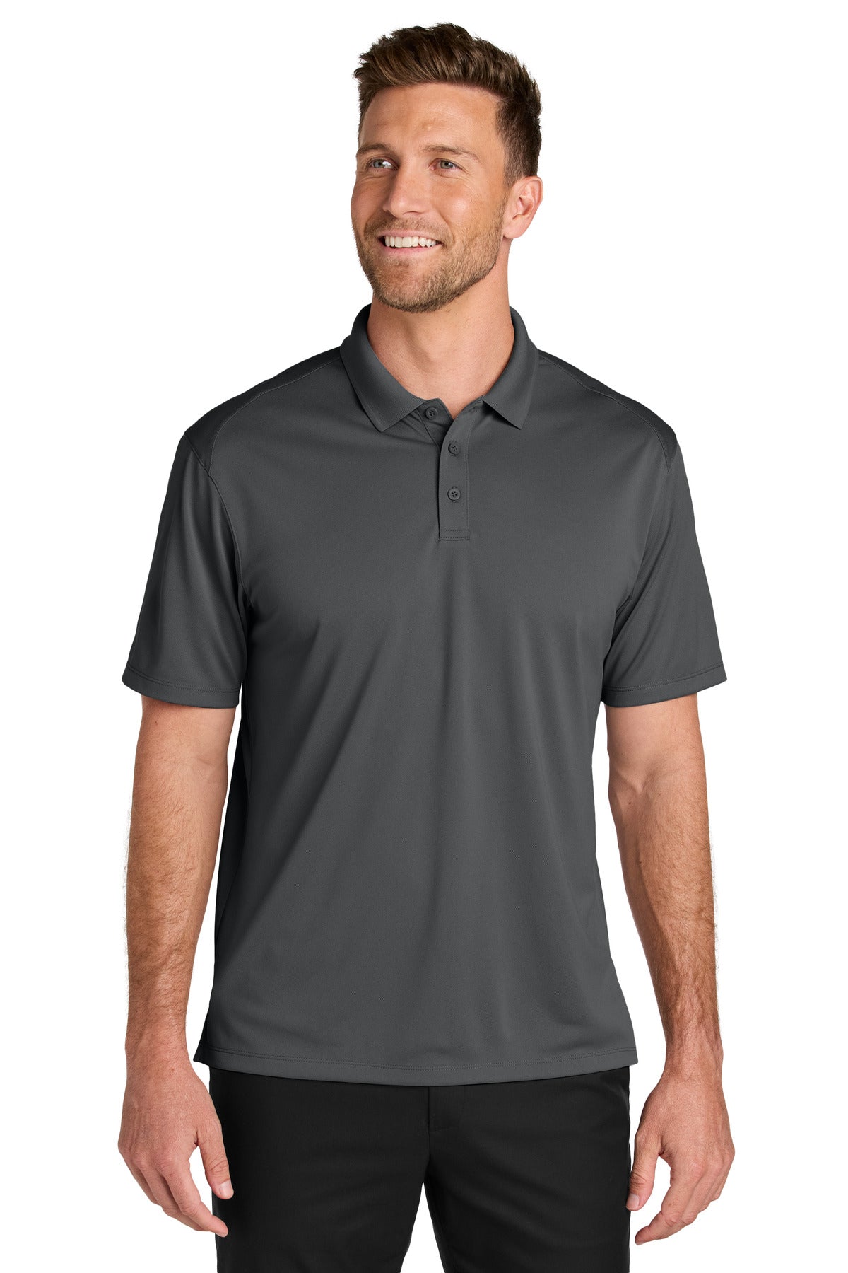 Port Authority Tall Wearever Performance Pique Polo - Storm Grey