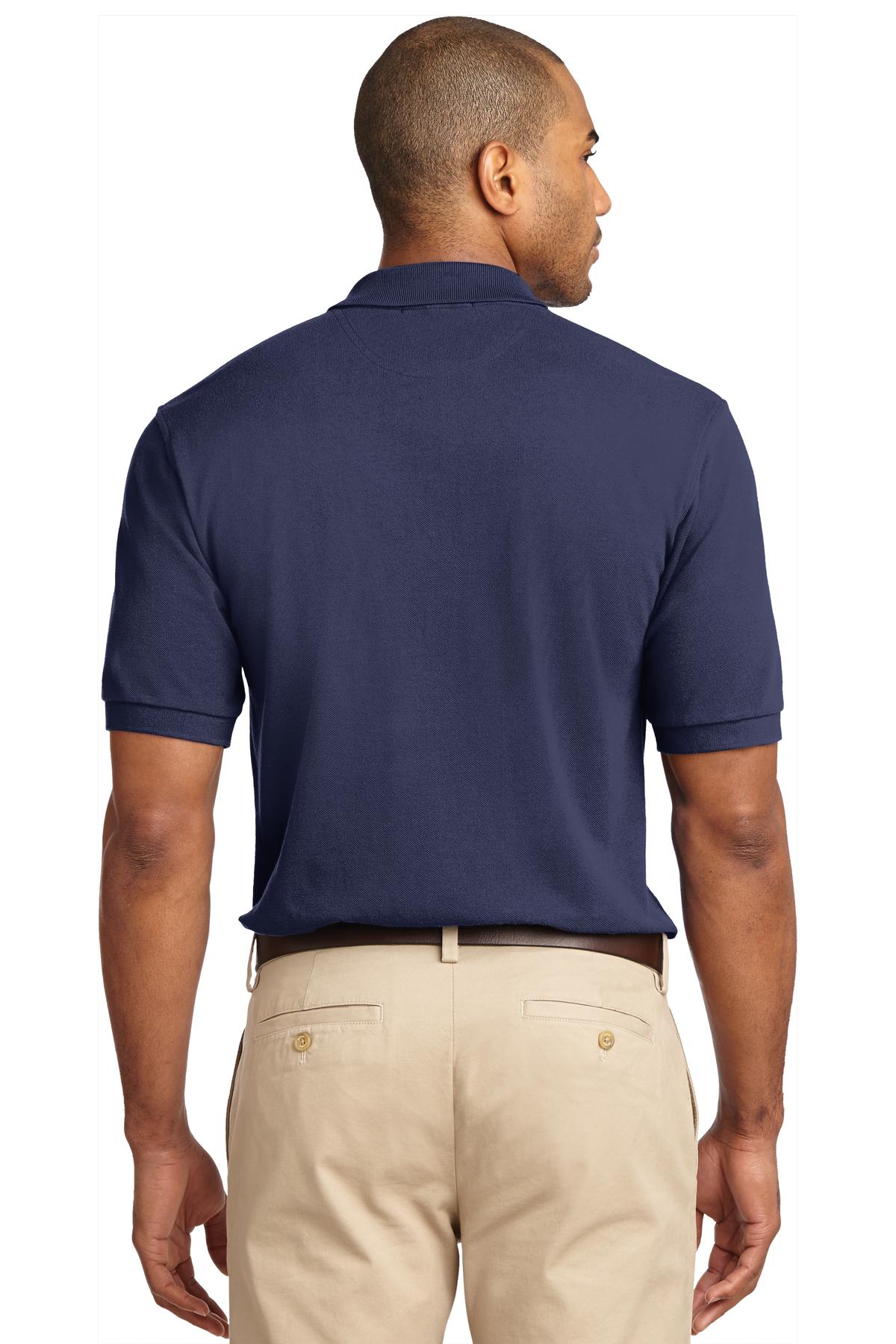 Port Authority Tall Heavyweight Cotton Pique Polo - Navy