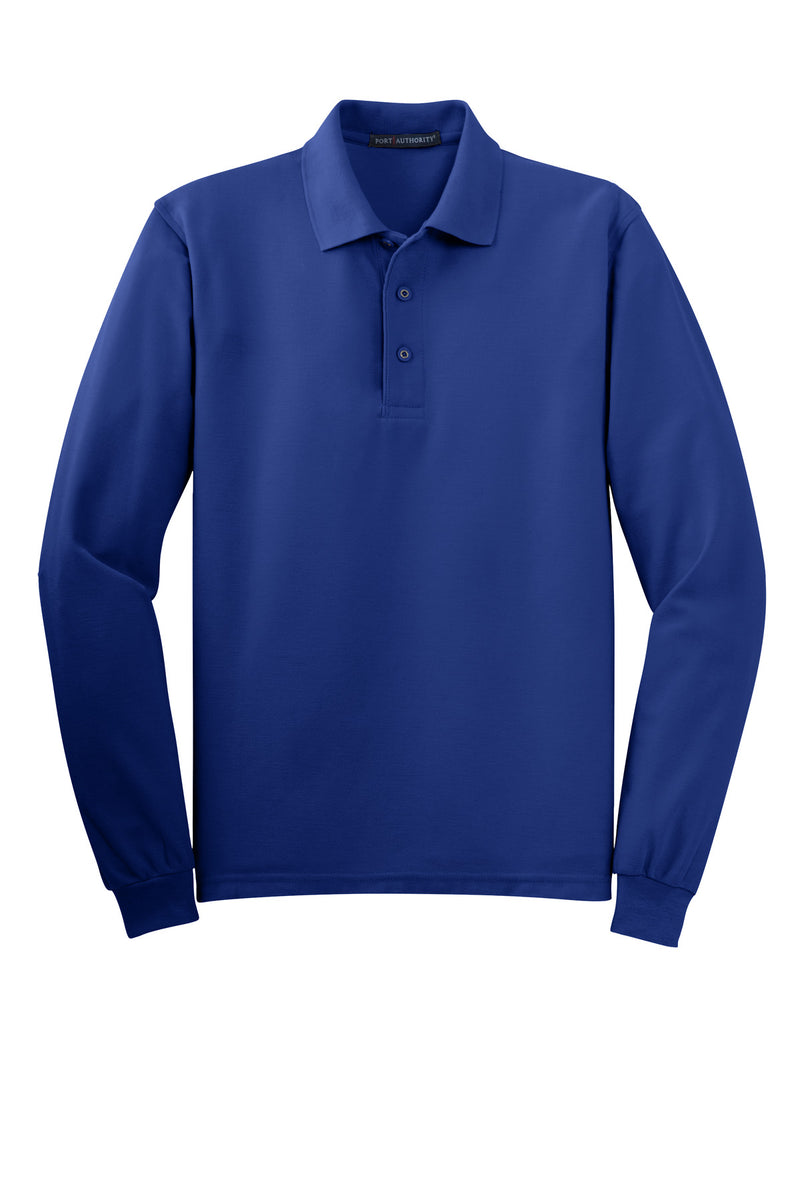 Port Authority Tall Silk Touch Long Sleeve Polo - Royal