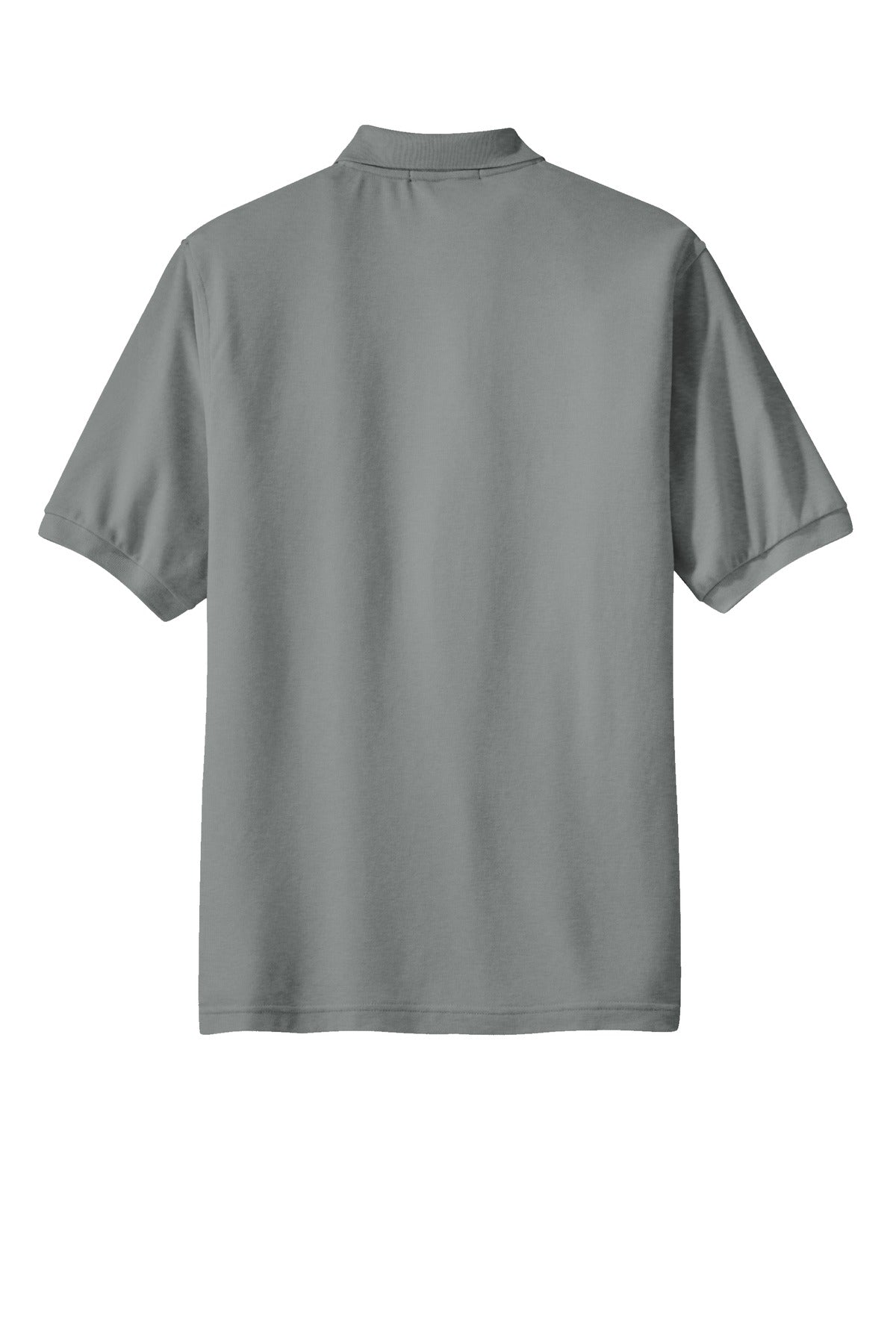 Port Authority Tall Silk Touch Polo with Pocket - Cool Grey