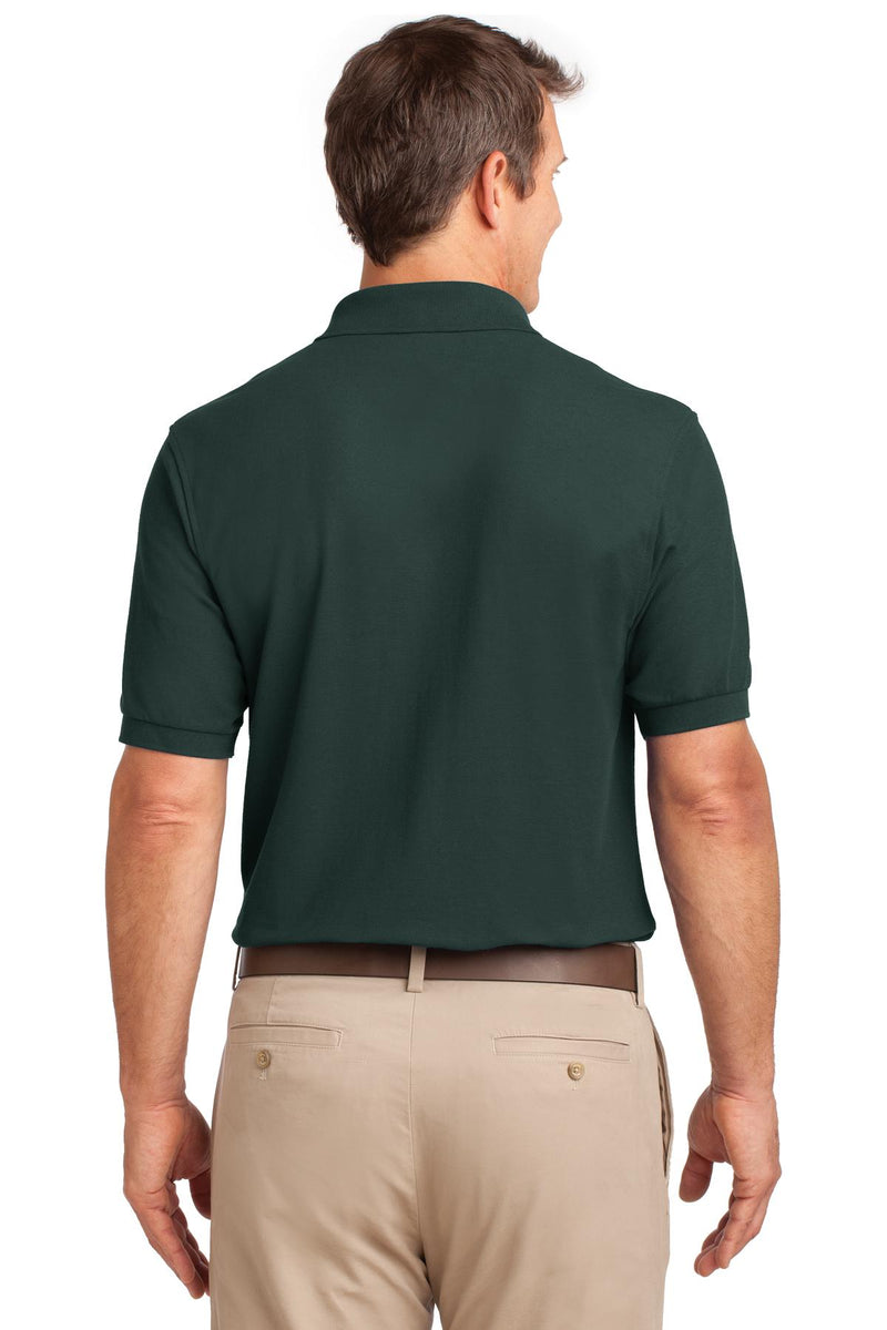 Port Authority Tall Silk Touch Polo with Pocket - Dark Green
