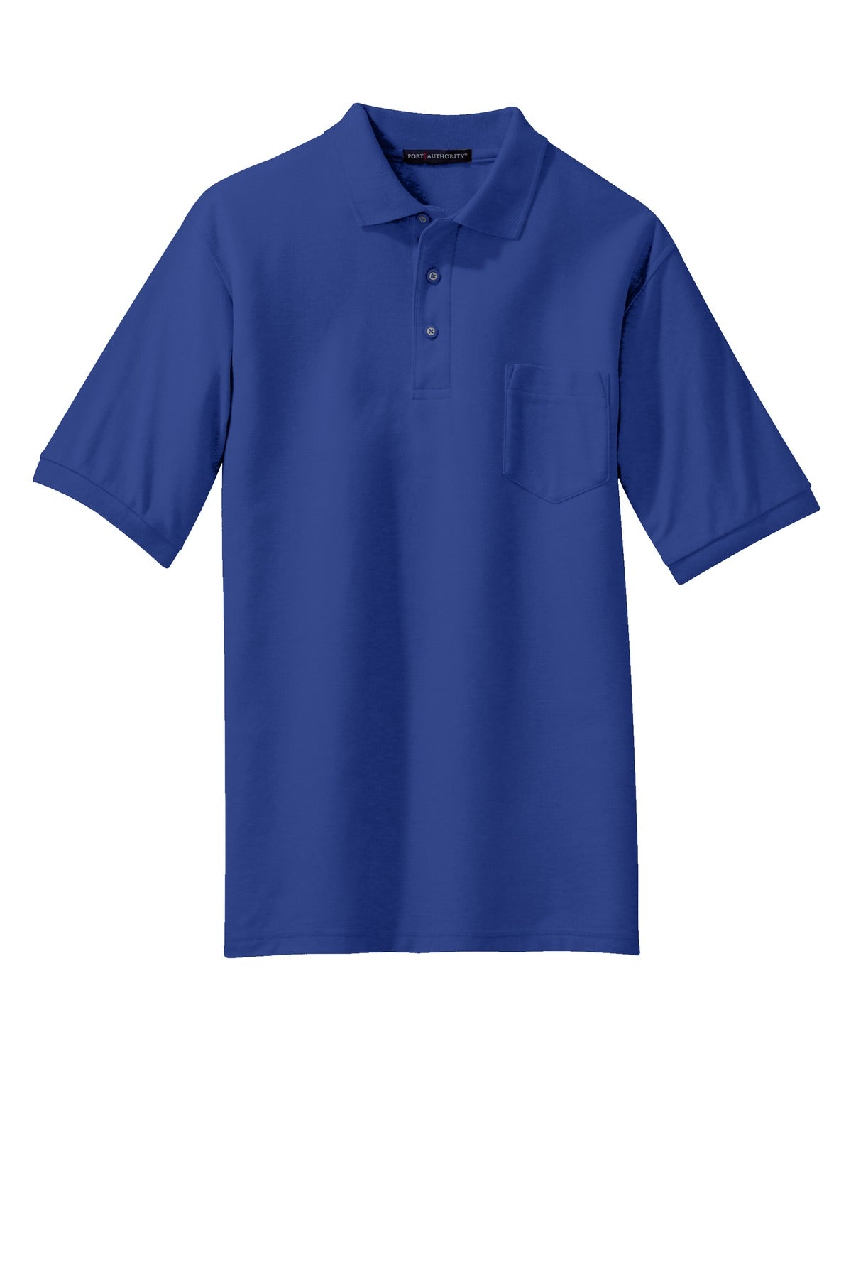 Port Authority Tall Silk Touch Polo with Pocket - Royal